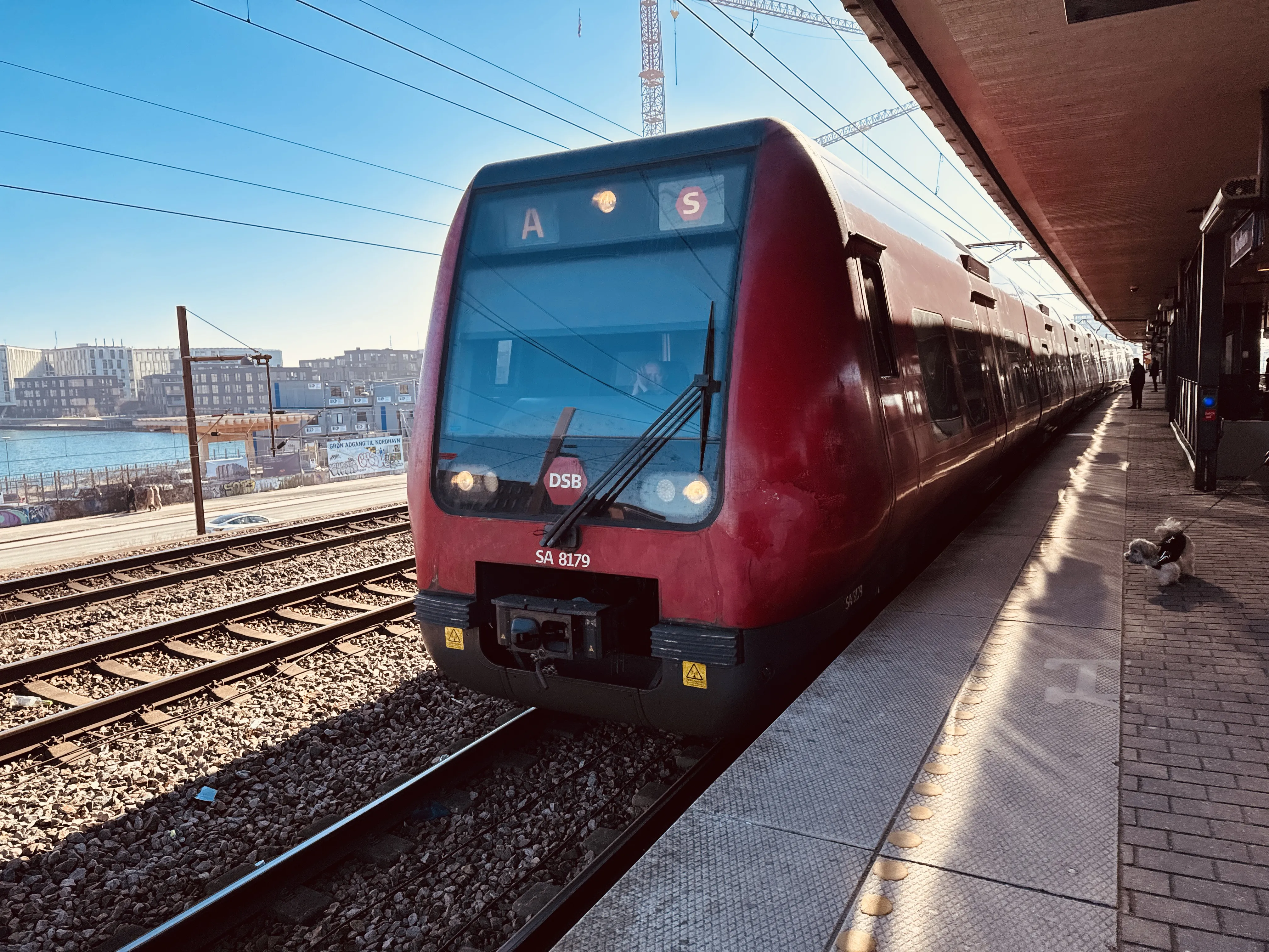 Billede af DSB SA 8179 fotograferet ud for Nordhavn S-togstrinbræt.