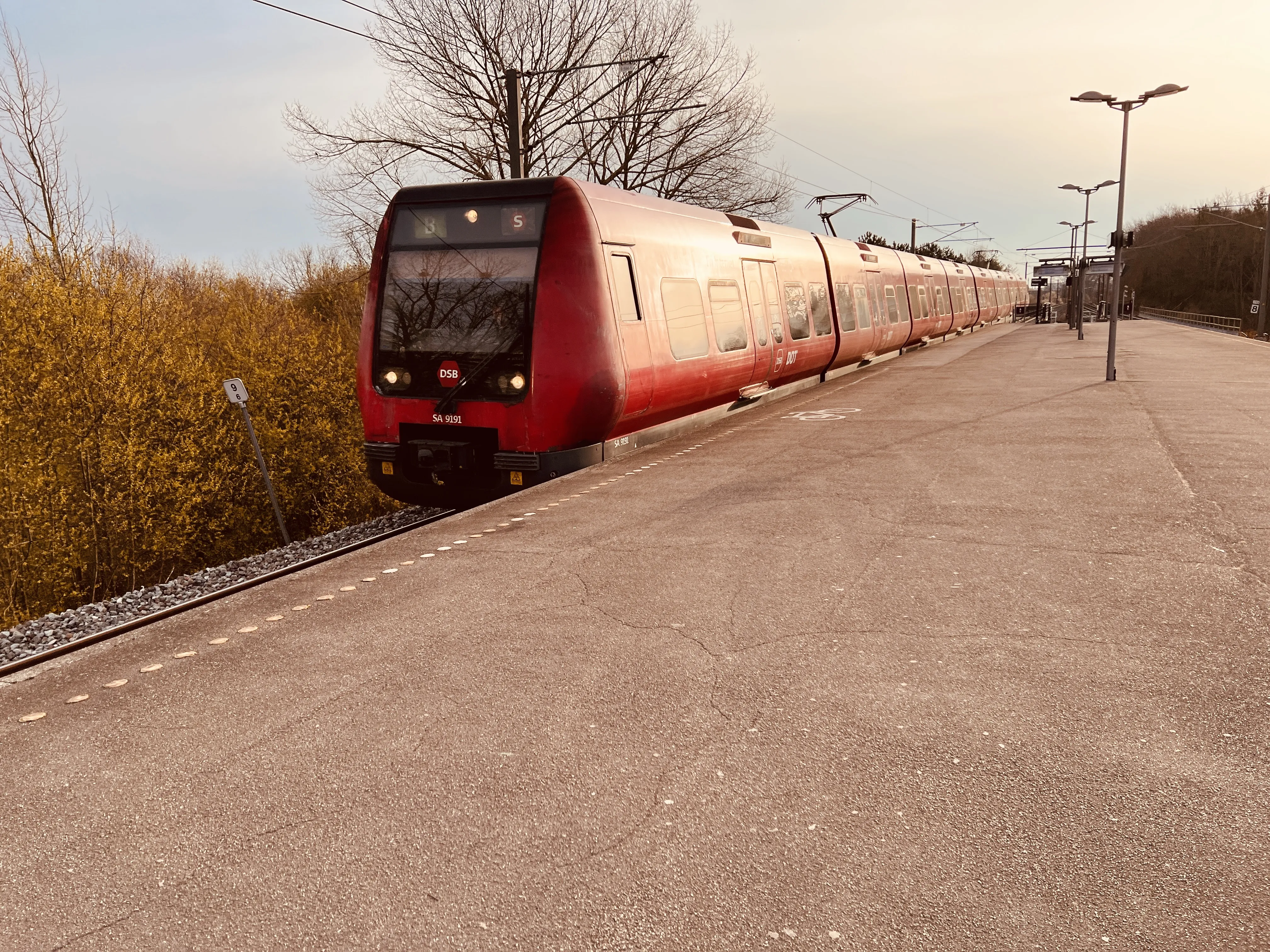 Billede af DSB SA 8191 fotograferet ud for Avedøre S-togstrinbræt.