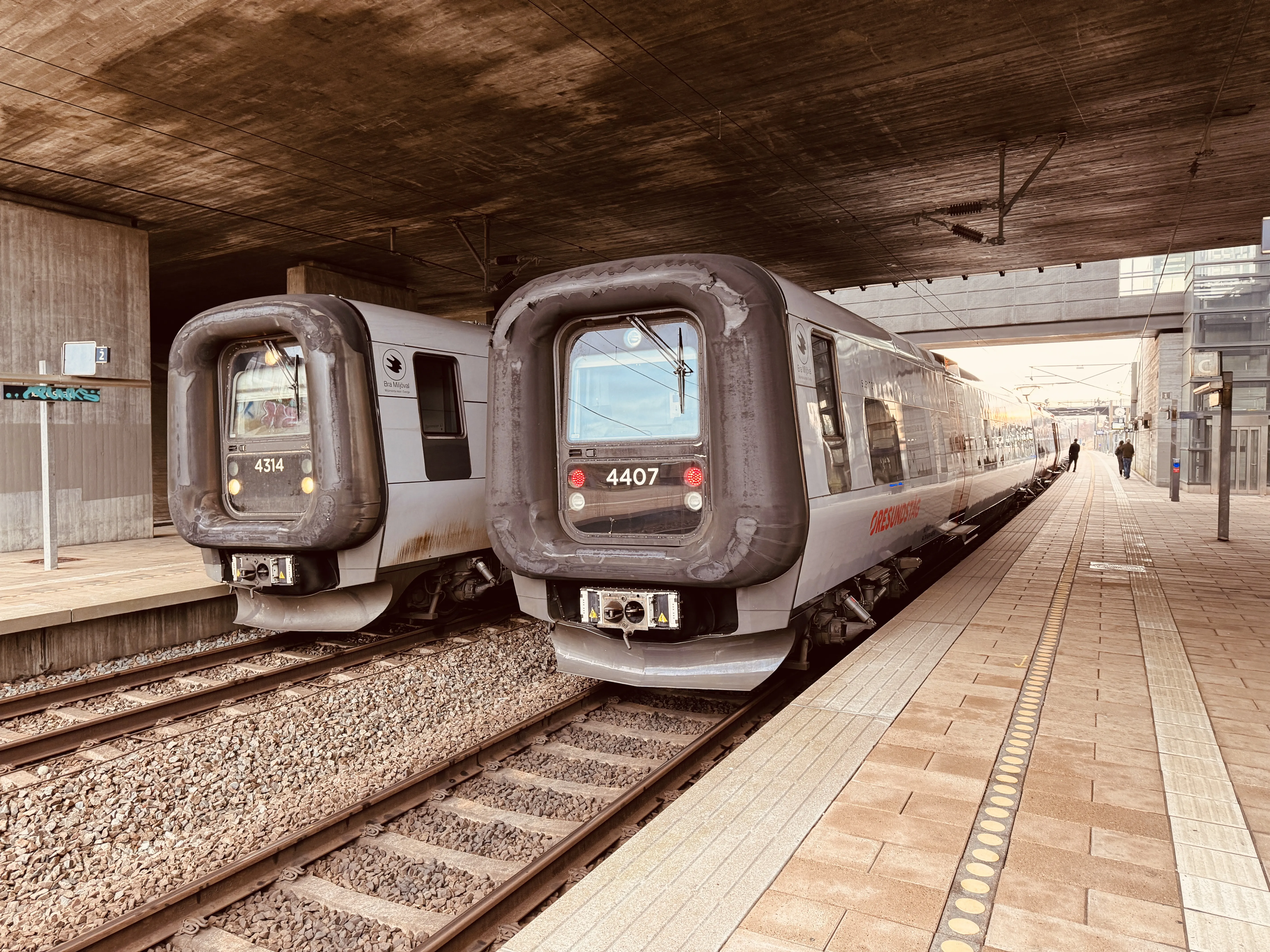 Billede af DSB ET 4314 fotograferet ud for Ørestad Trinbræt.