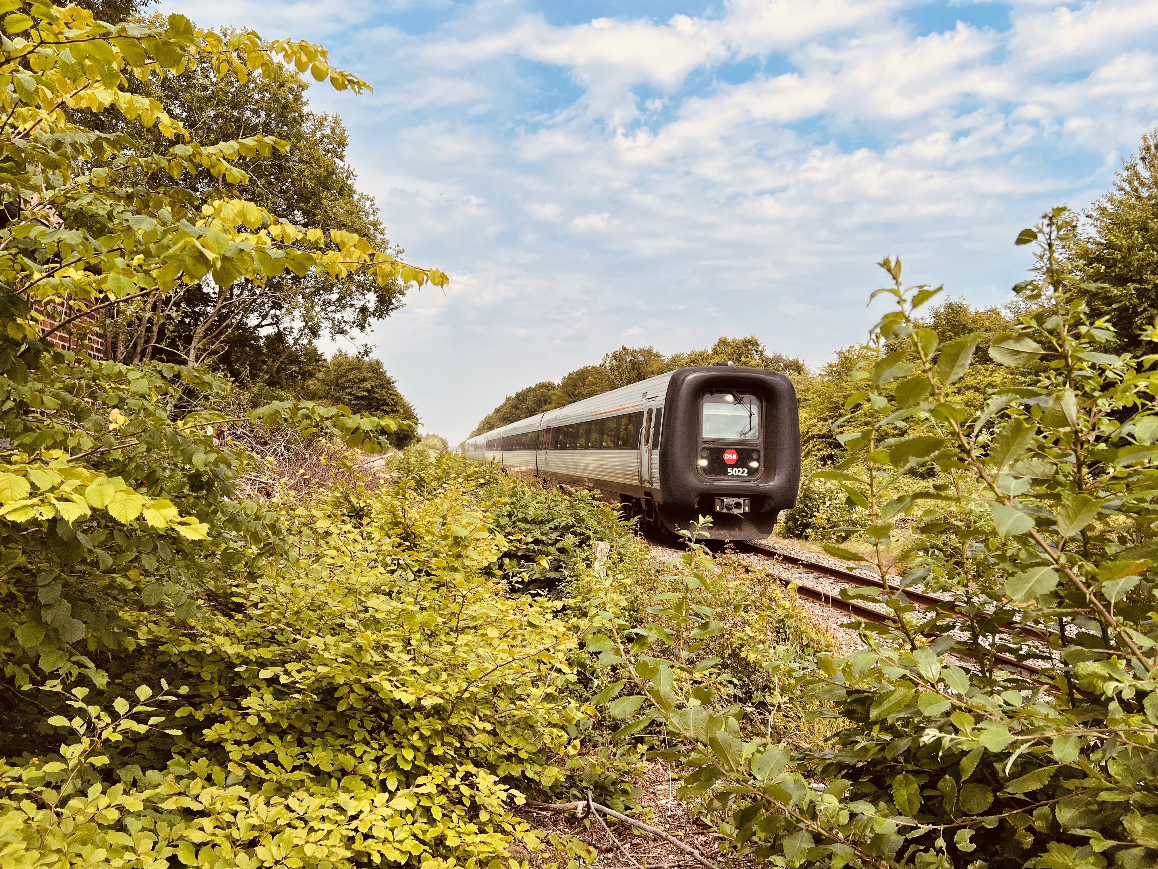 Billede af DSB MF 5022 fotograferet ud for Tvingstrup Station.