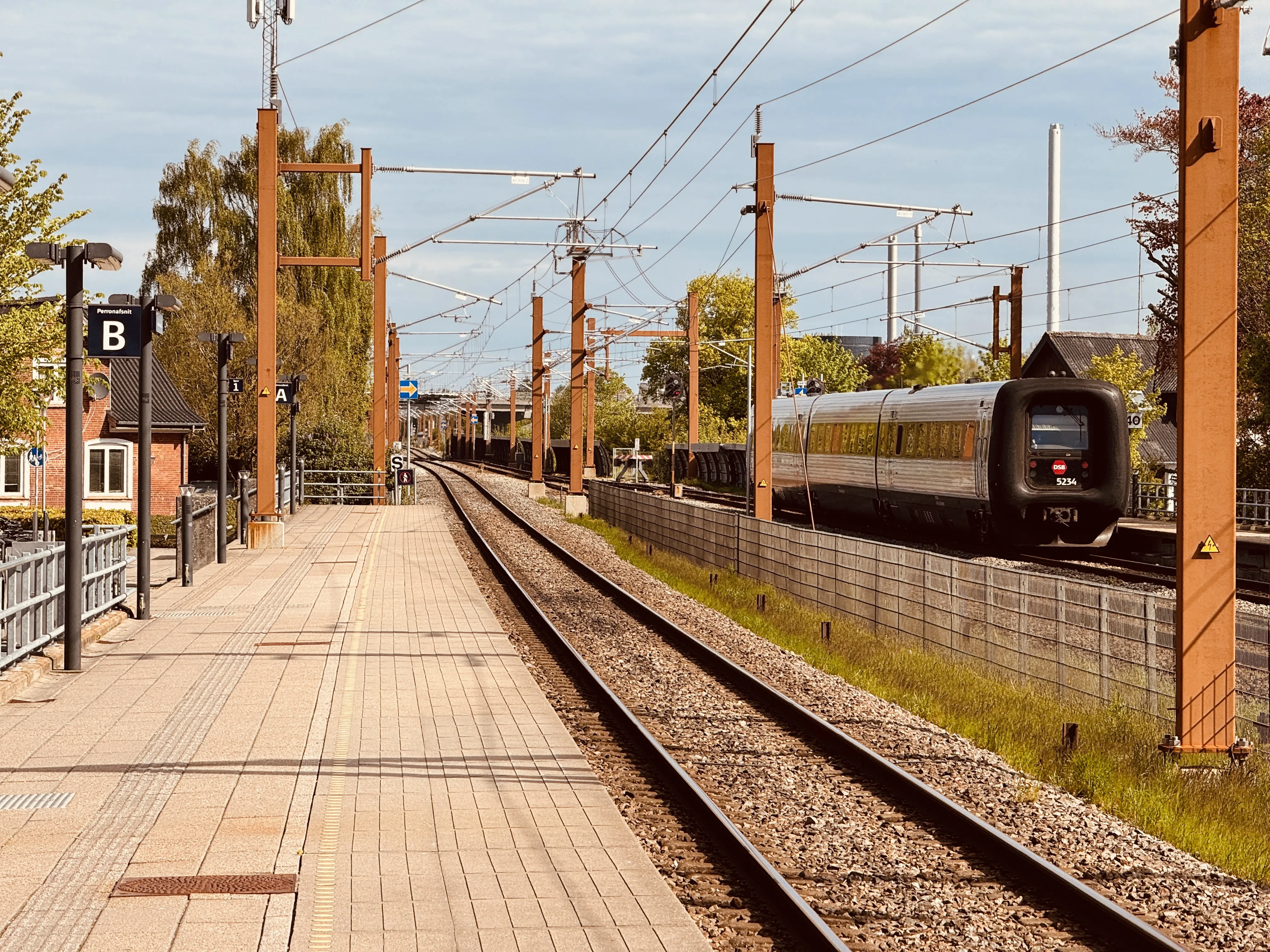 Billede af DSB MF 5034 fotograferet ud for Hedensted Trinbræt.