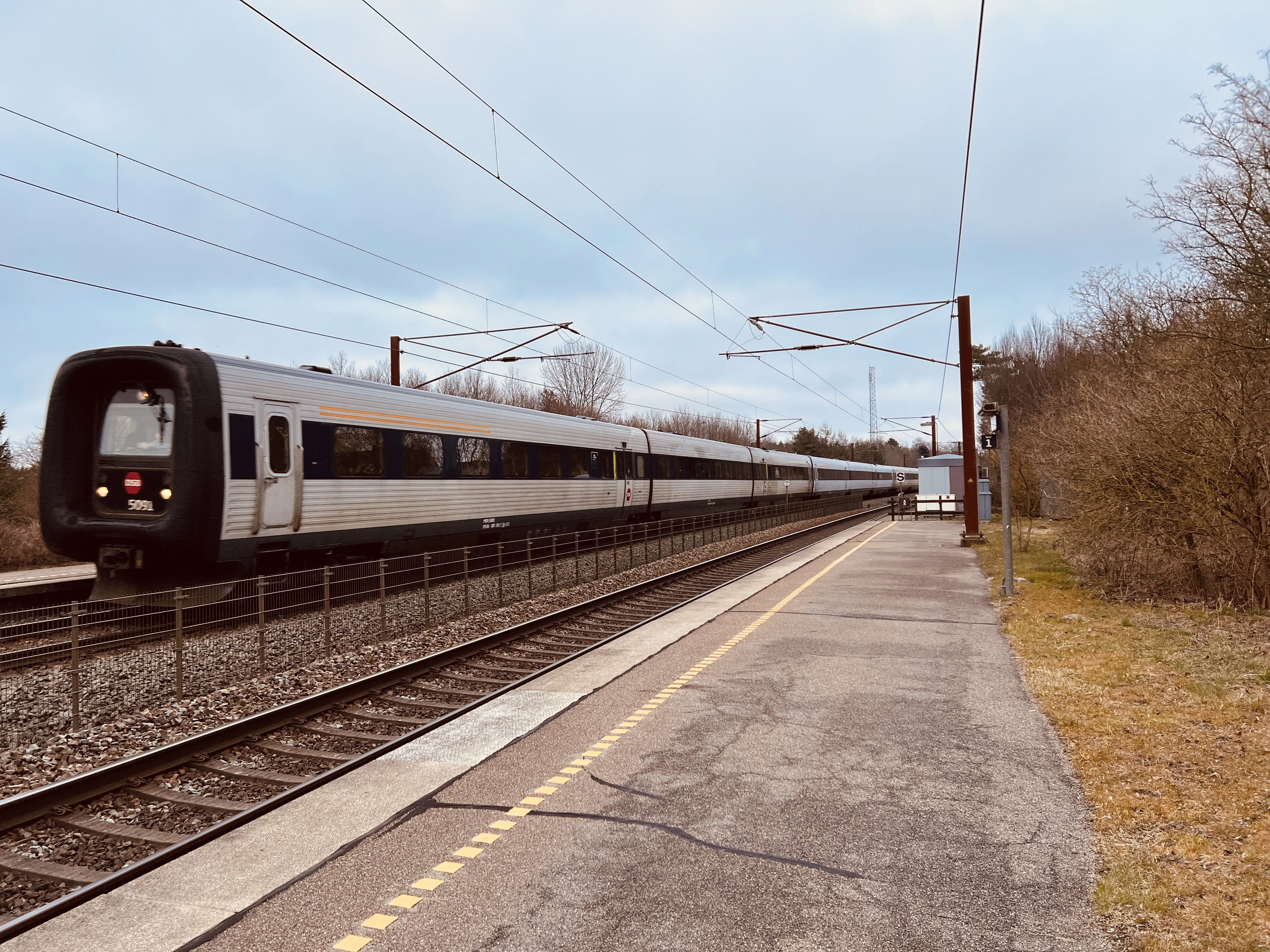 Billede af DSB MF 5091 fotograferet ud for Holmstrup Trinbræt.