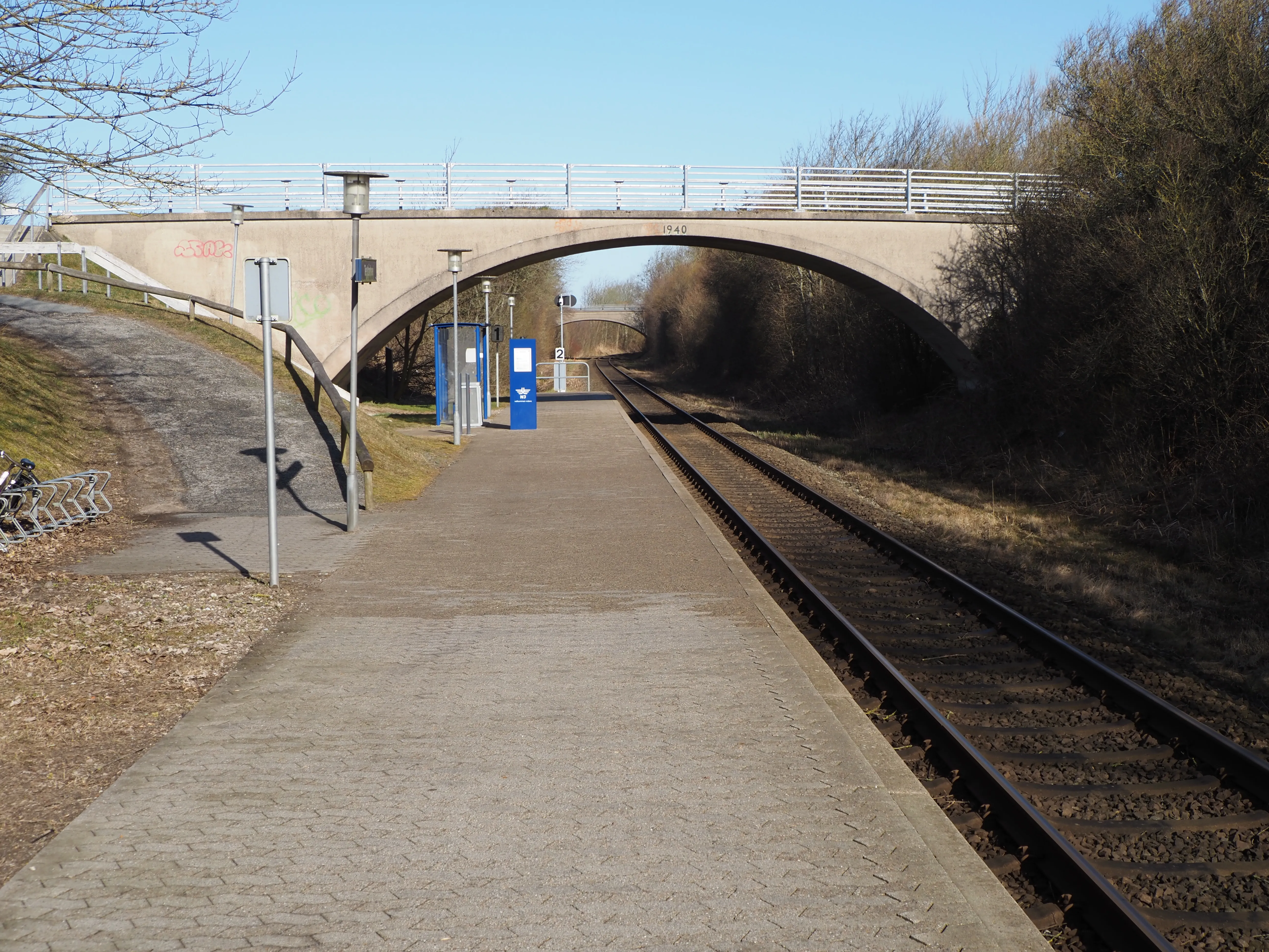 Billede af Teglgårdsvej Trinbræt set fra sporsiden.