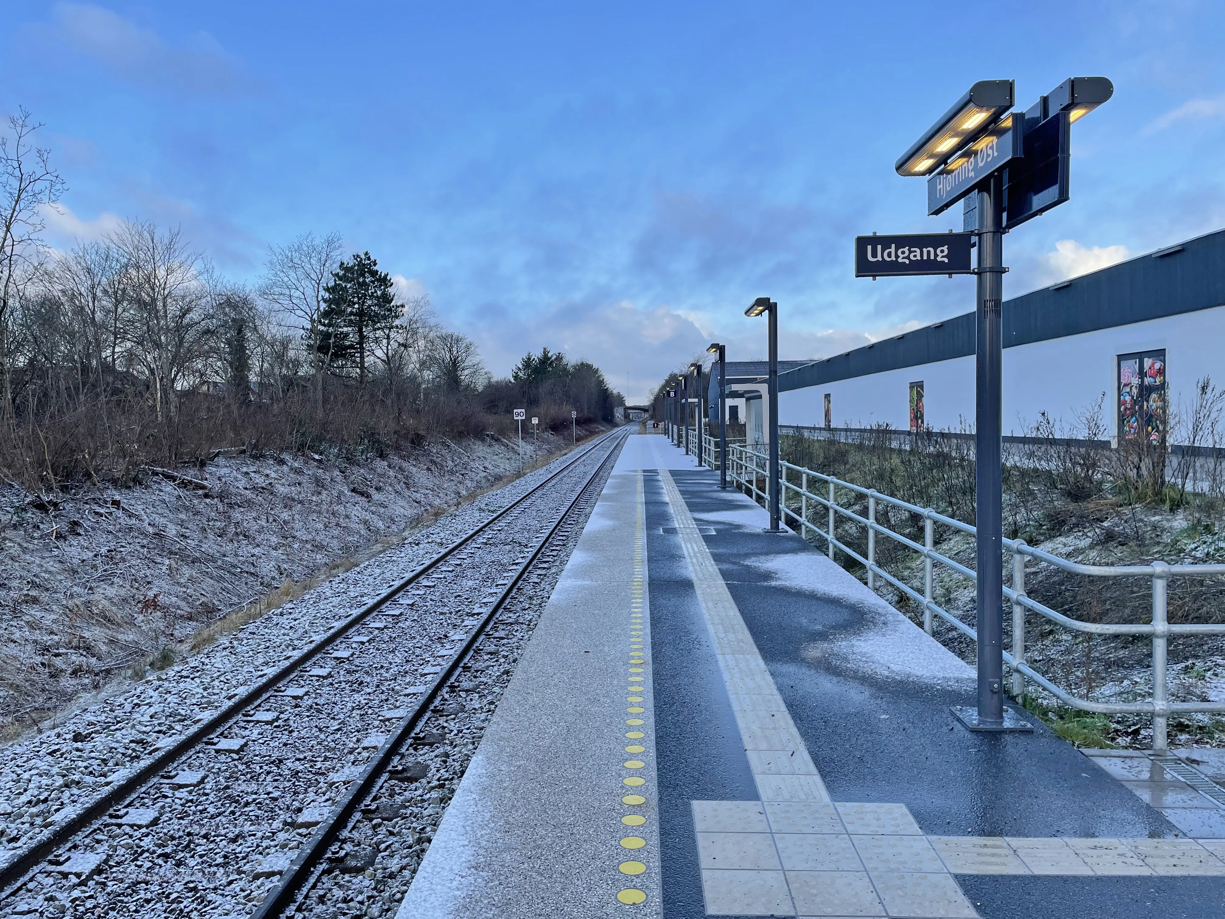 Billede af Hjørring Øst Station, sett mot vest