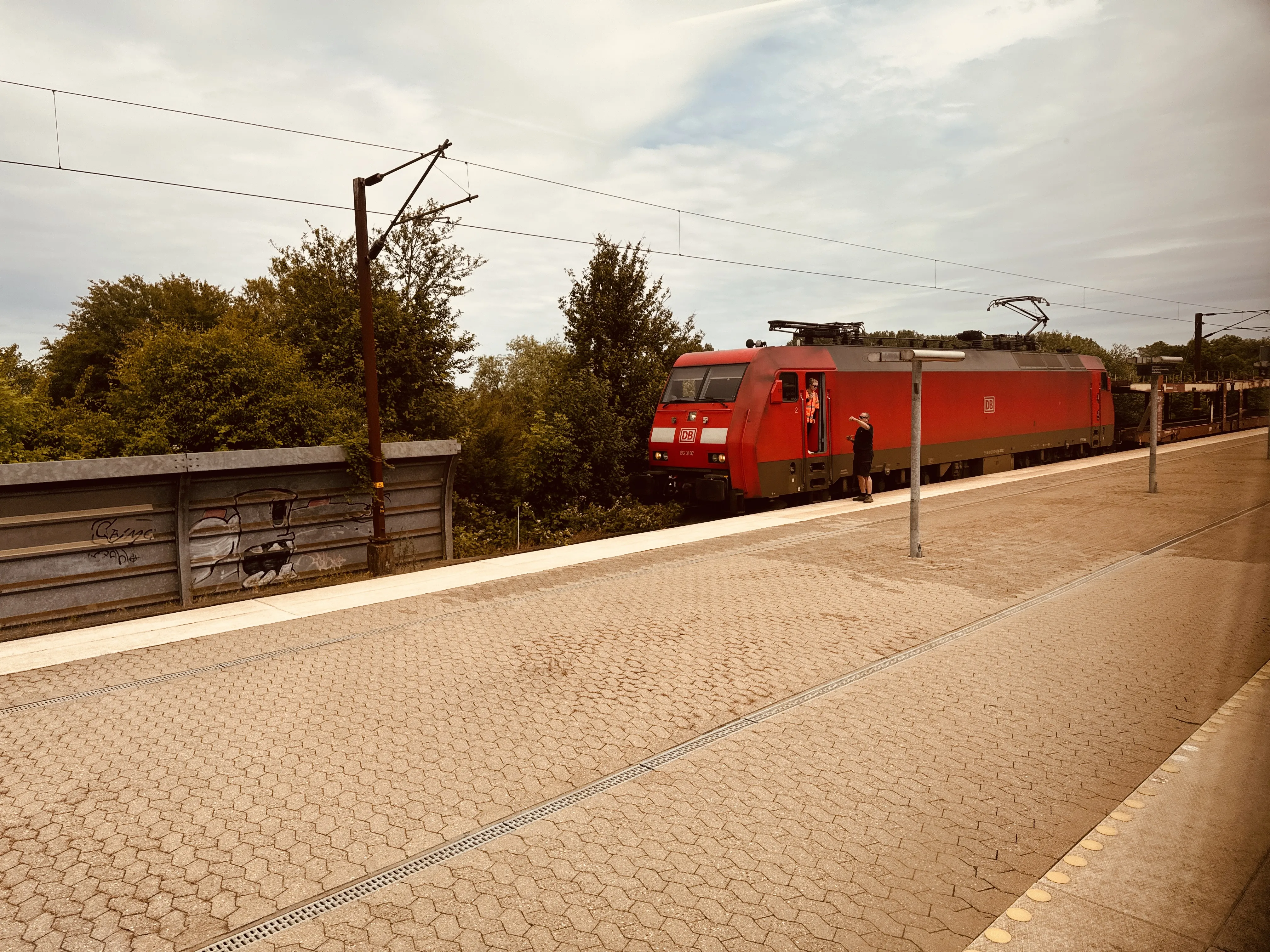 Billede af DBCSC EG 3107, tidligere DSB EG 3107 fotograferet ud for Nyborg Station.