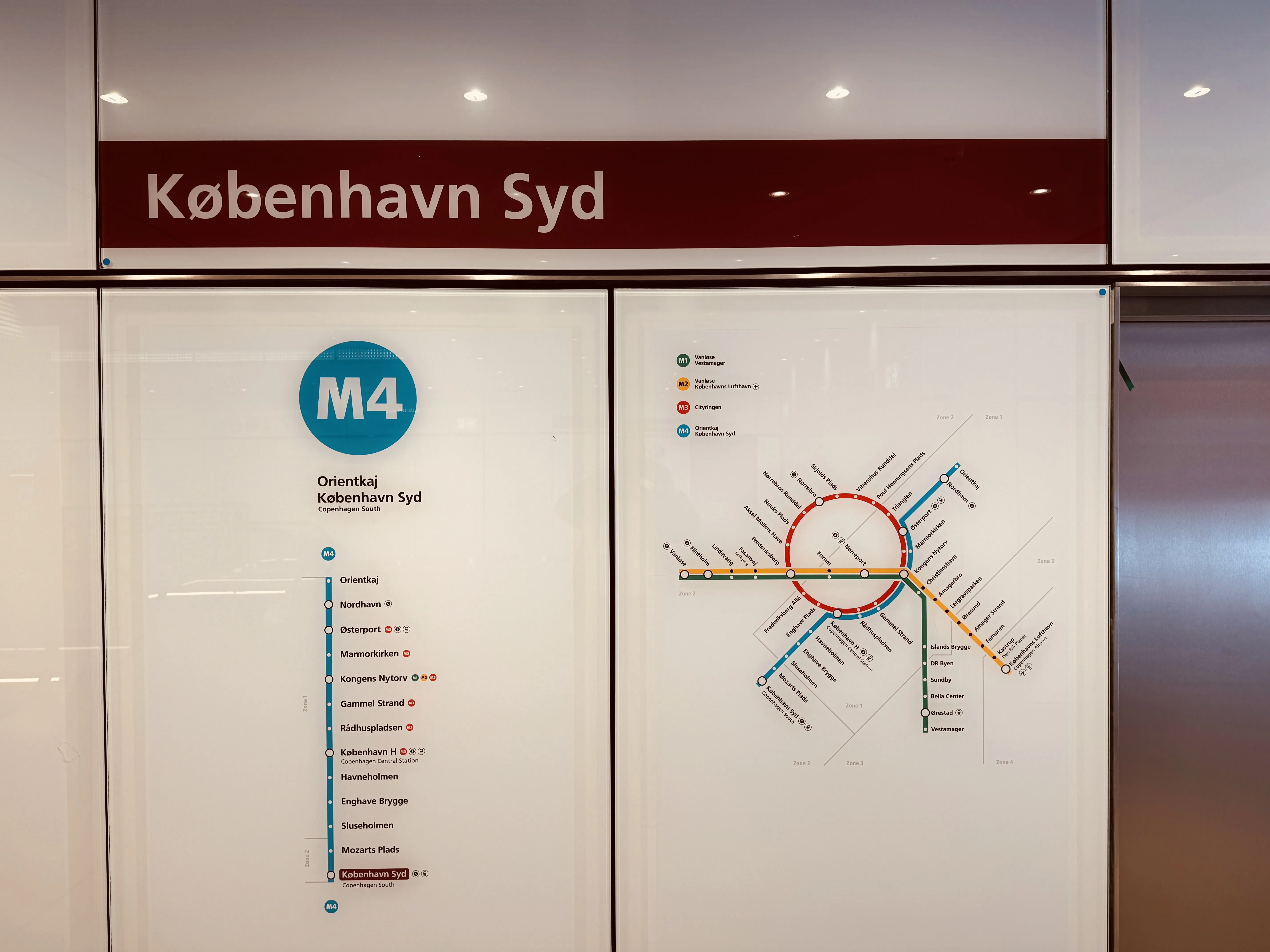 Billede af København Syd Metrostation.