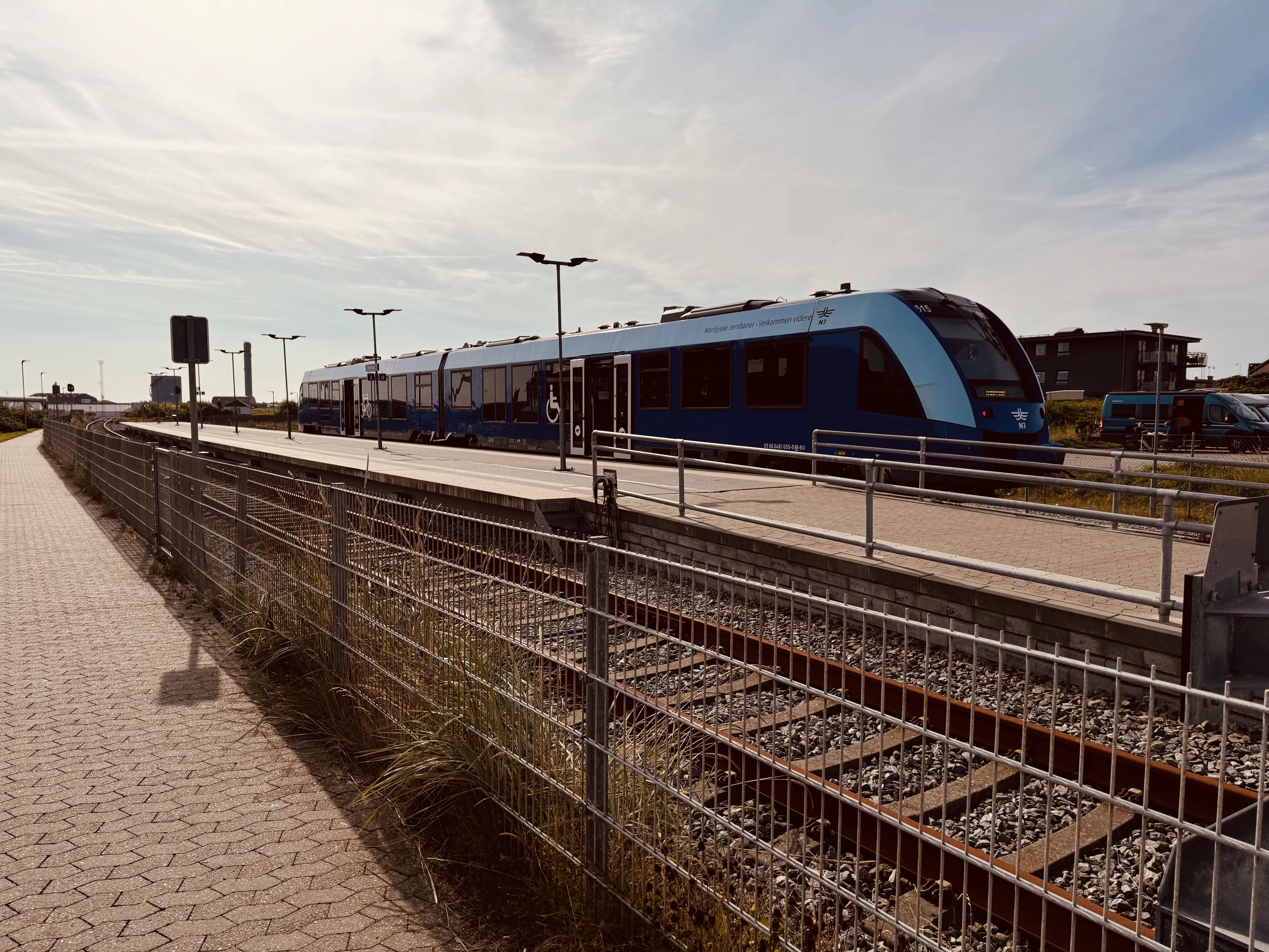 Billede af NJJ LM 615 fotograferet ud for Hirtshals Havn Trinbræt.