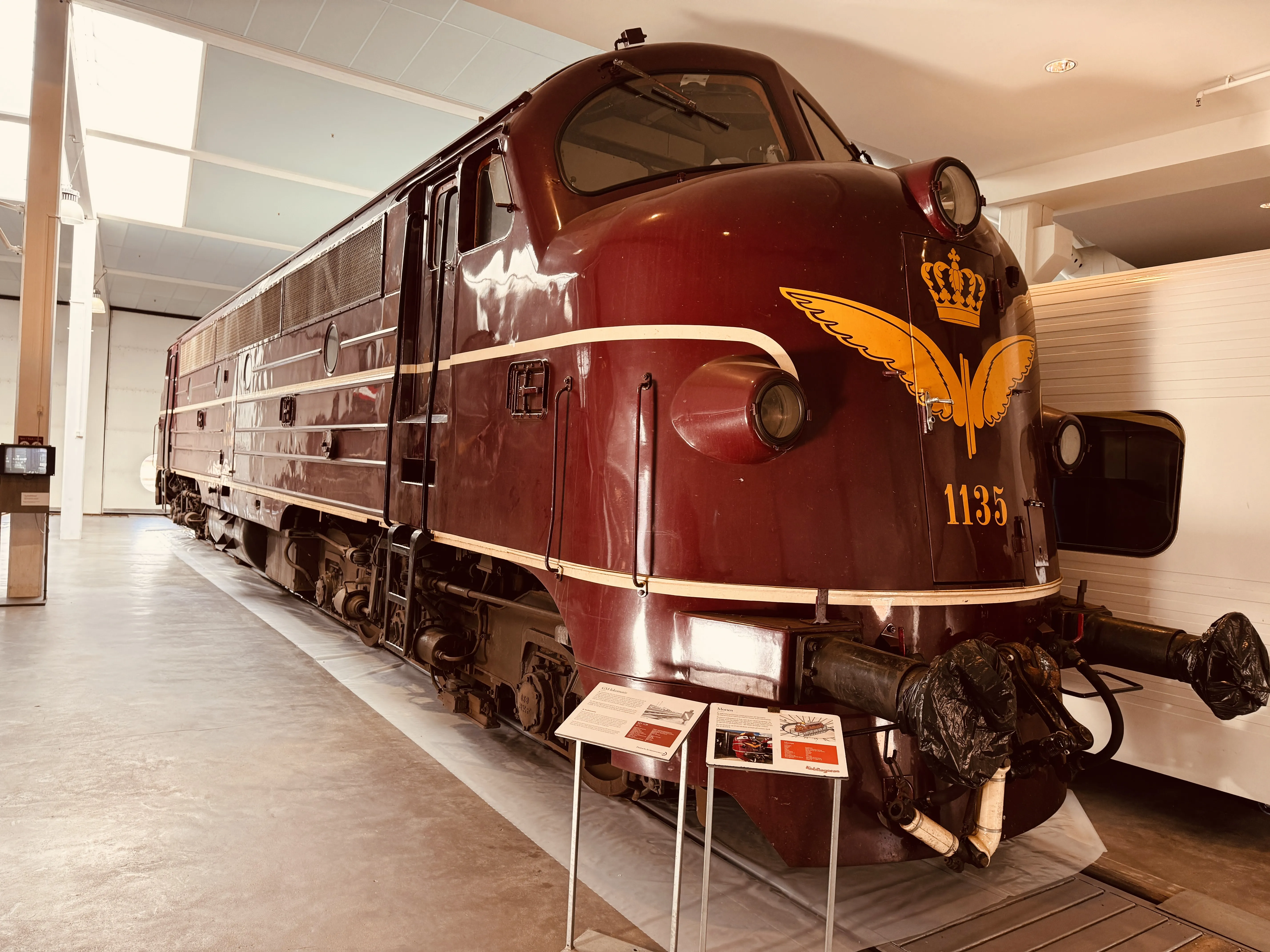 Billede af DSB MY 1135 fotograferet på Jernbanemuseet i Odense.