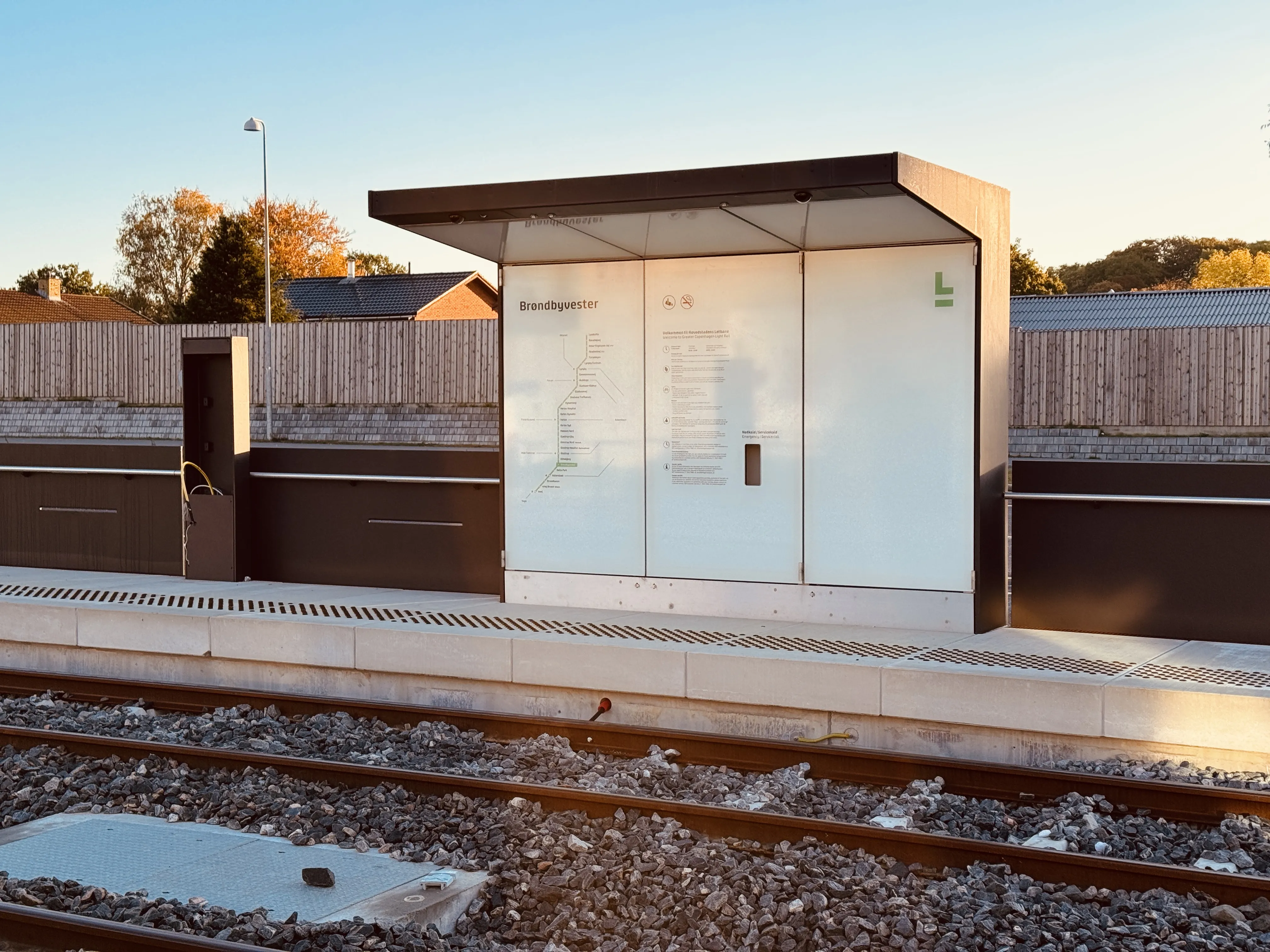 Billede af Brøndbyvester Letbanestation.