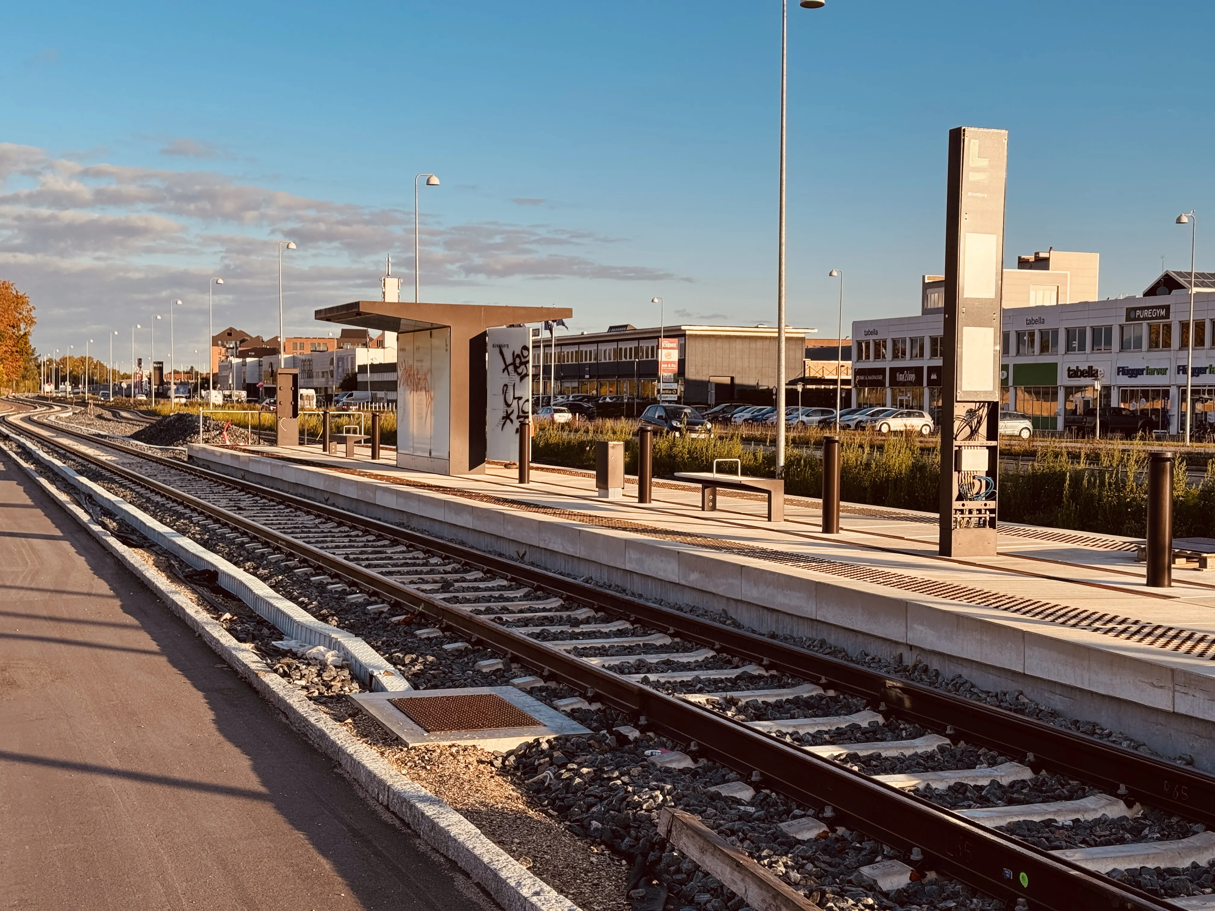 Billede af Kirkebjerg Letbanestation.