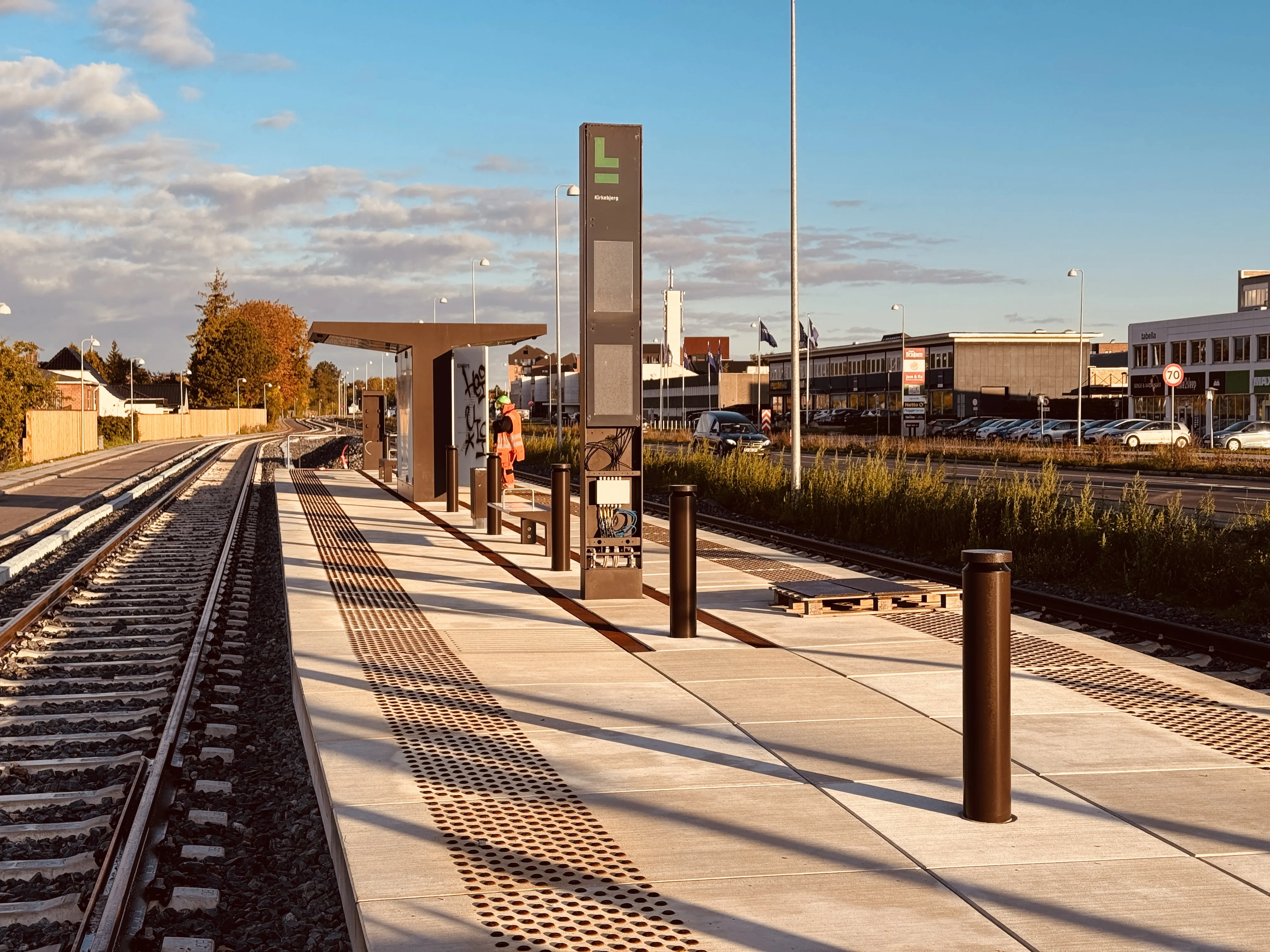 Billede af Kirkebjerg Letbanestation.