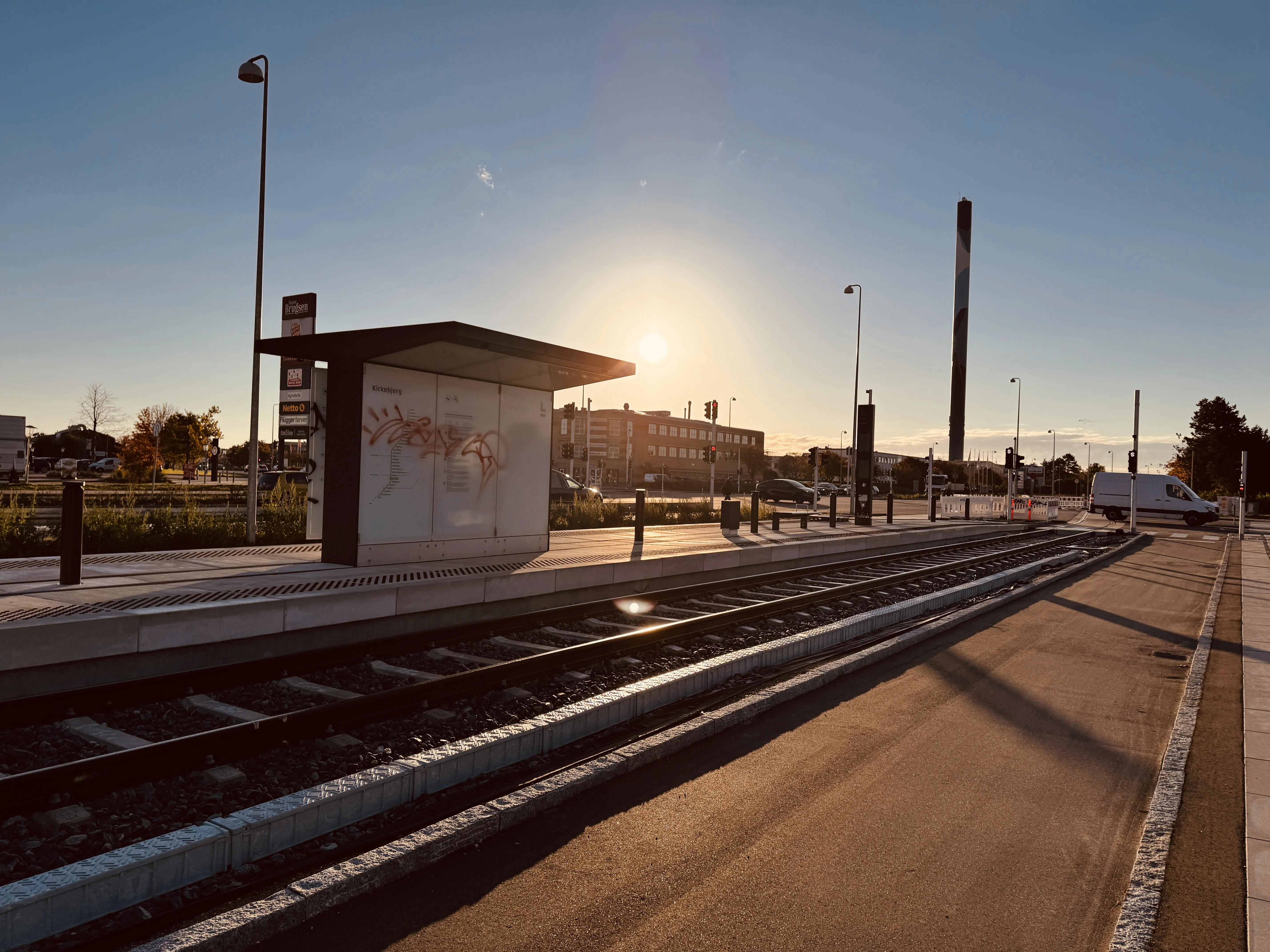 Billede af Kirkebjerg Letbanestation.