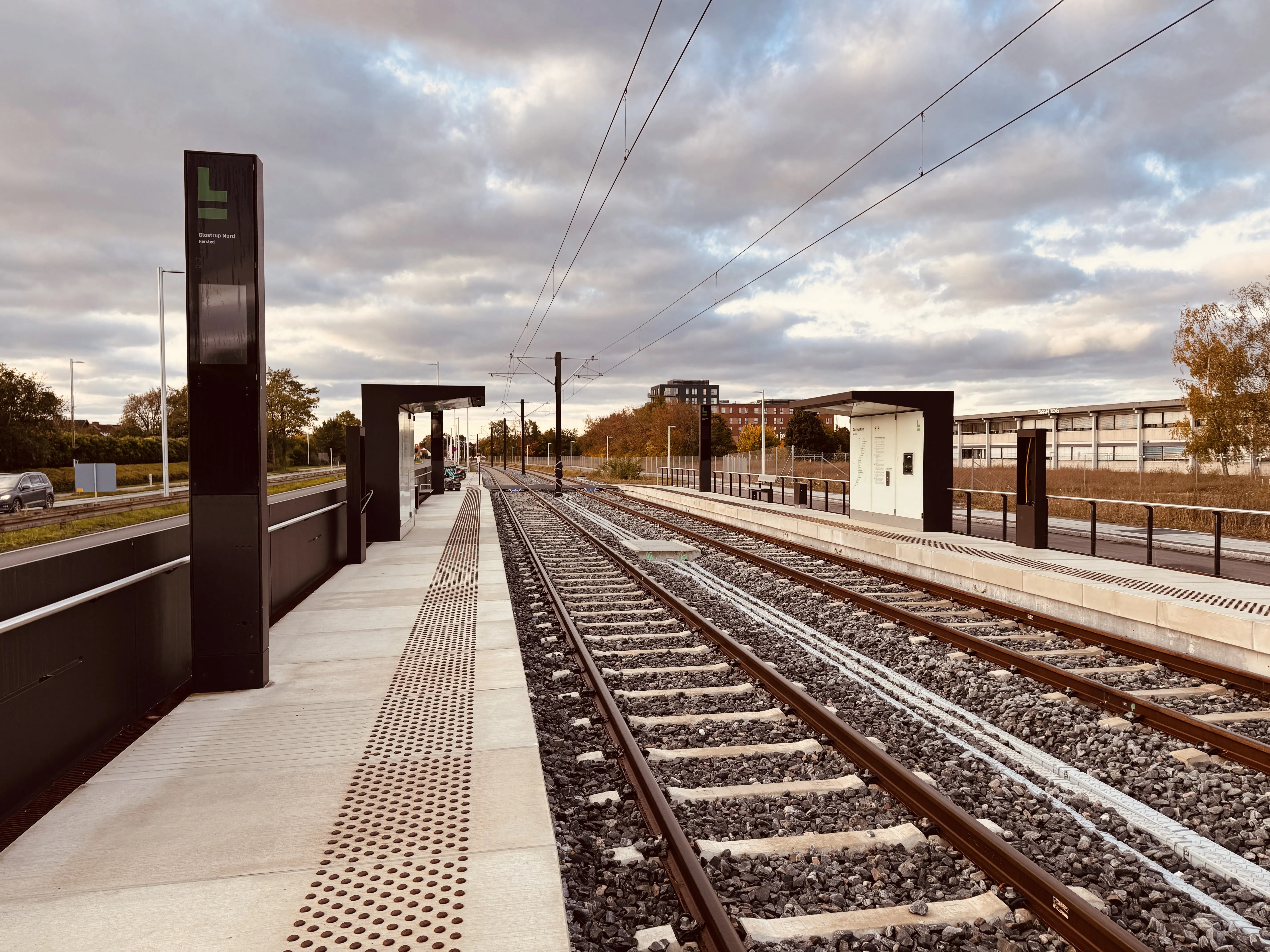 Billede af Glostrup Nord Letbanestation.