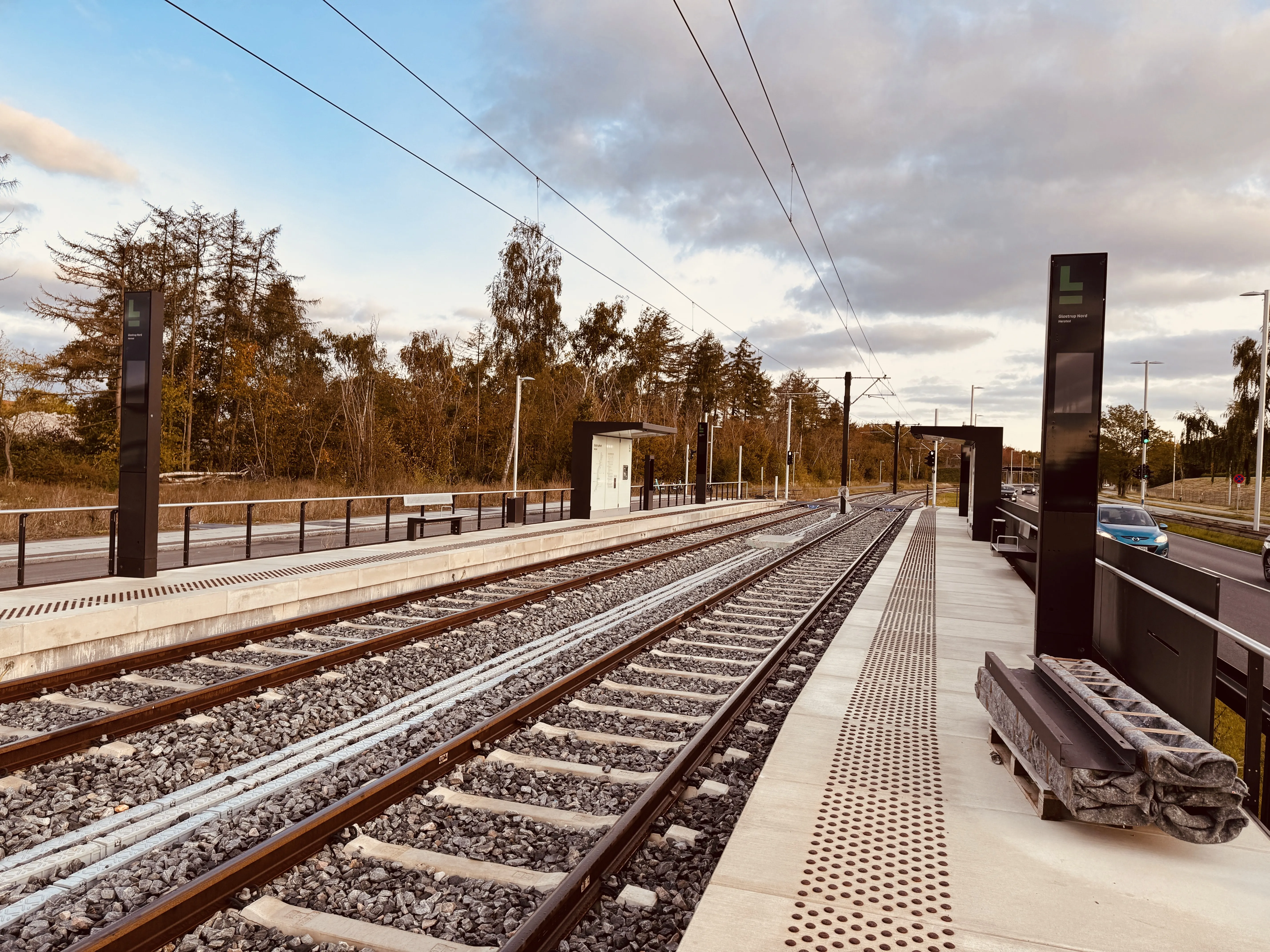 Billede af Glostrup Nord Letbanestation.