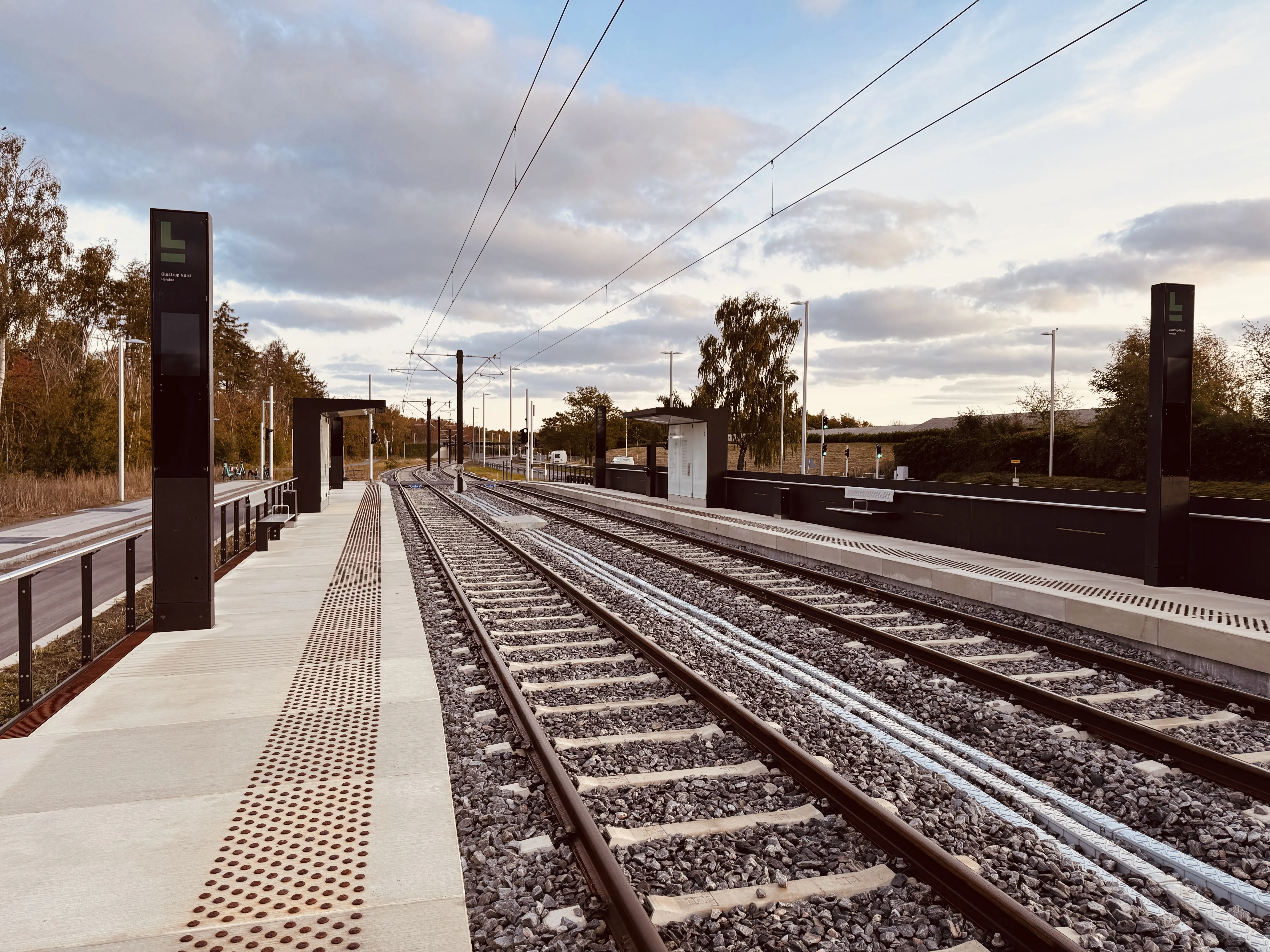 Billede af Glostrup Nord Letbanestation.