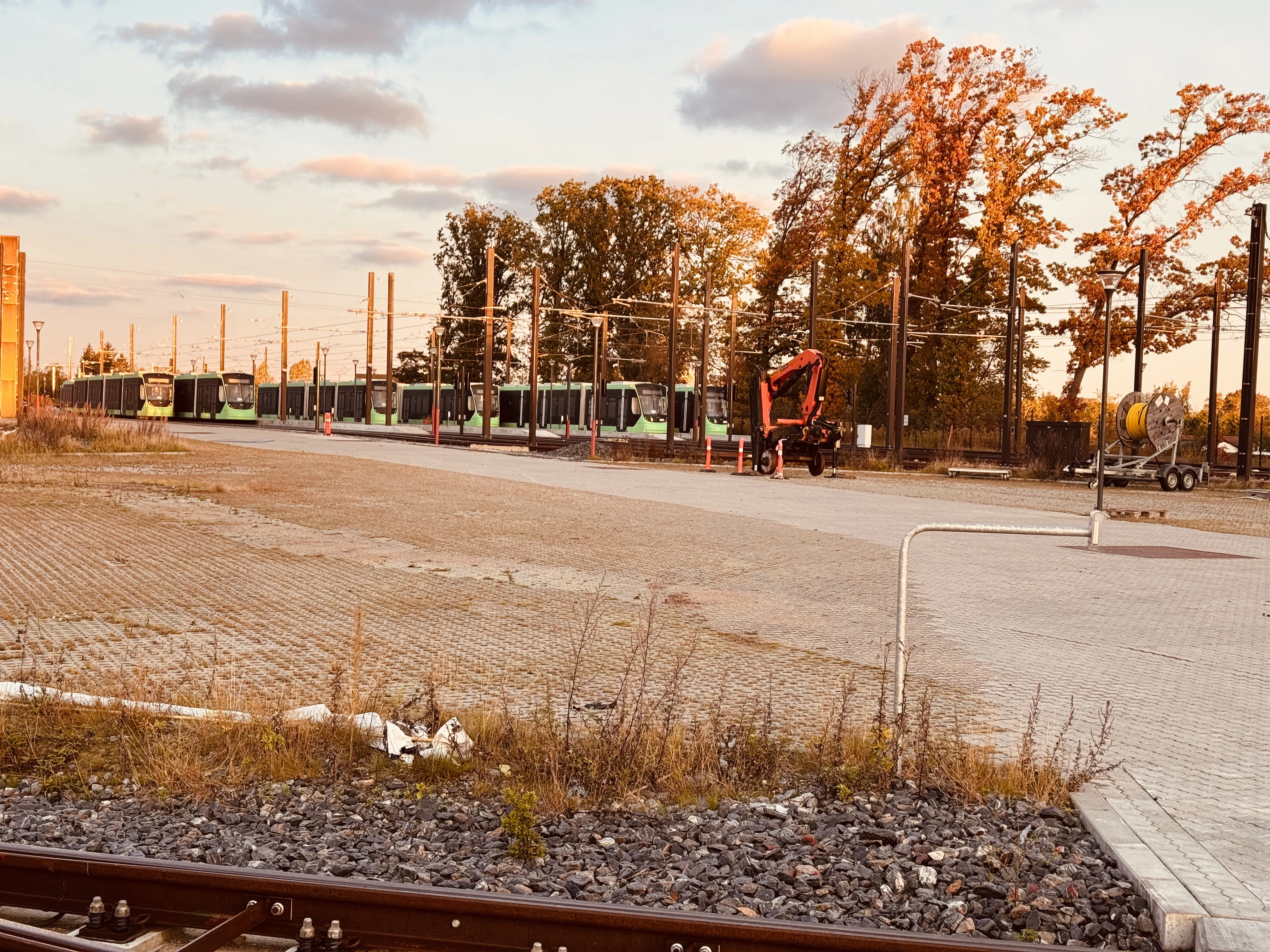 Billede af vedligeholdelsescentret ved Rødovre Nord Letbanestation.