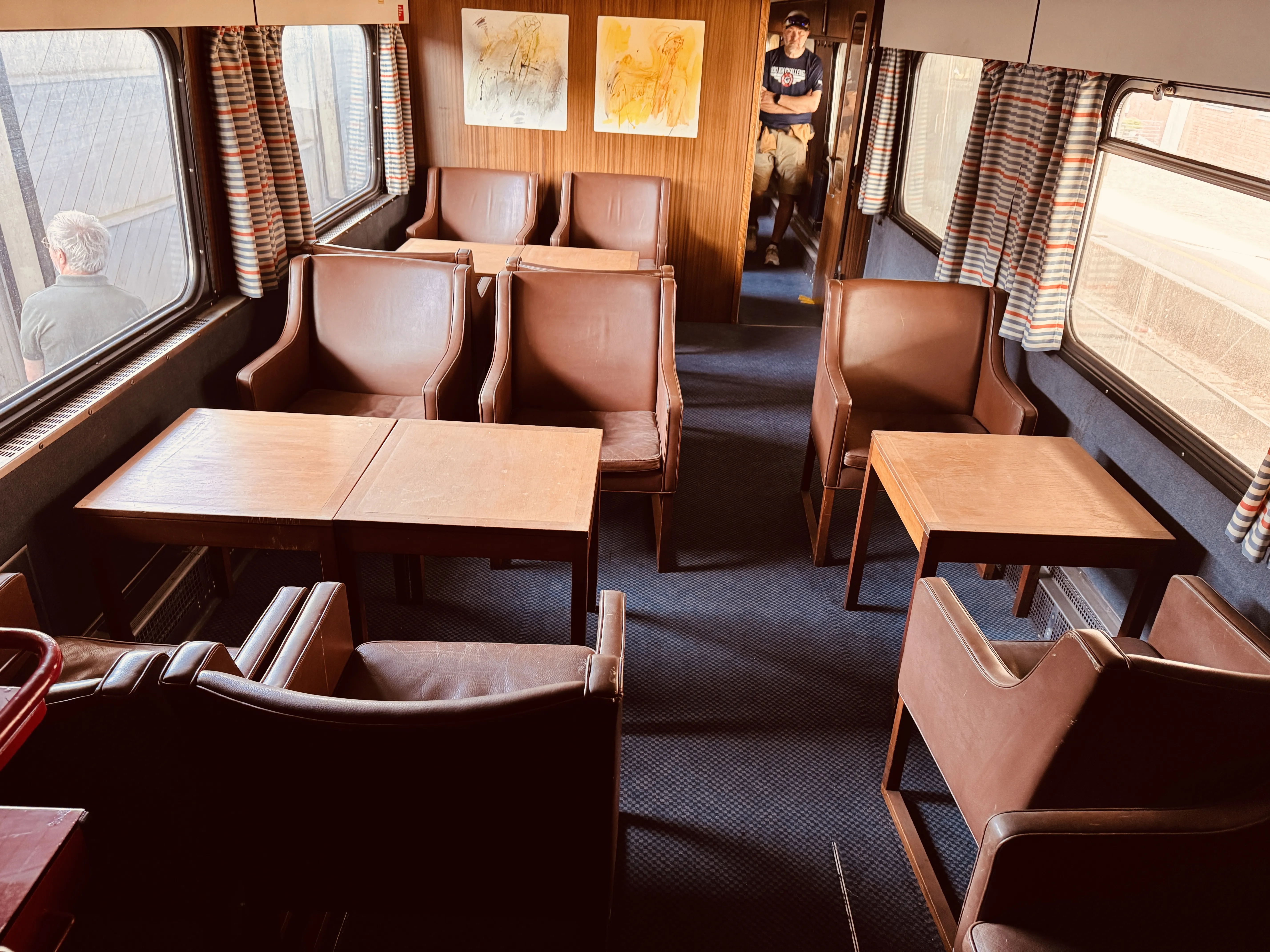 Lounge afdelingen på 1. klasse med Børge Mogensen stole. Lounge afdelingen på 1. klasse med Børge Mogensen stole.