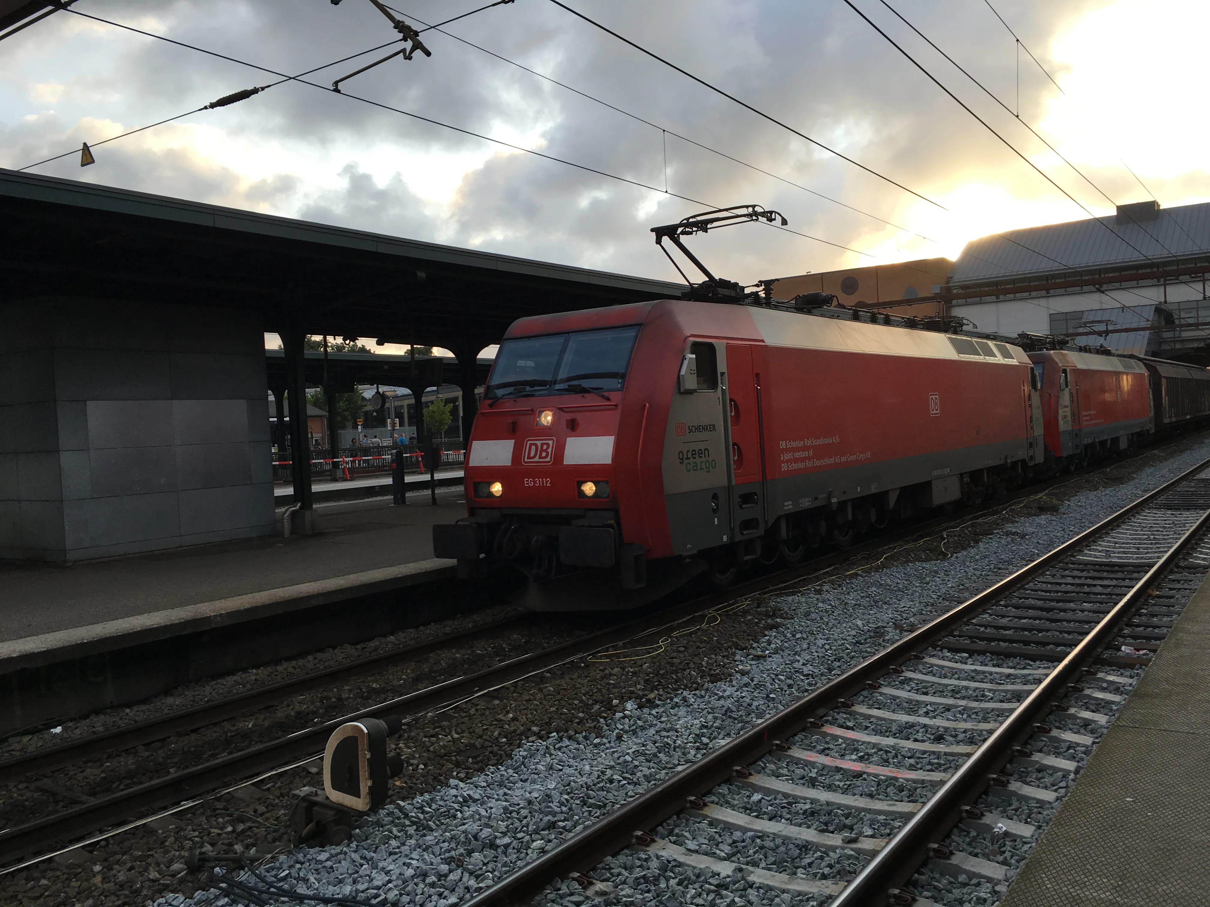 Billede af DBCSC EG 3112, tidligere DSB EG 3112 fotograferet ud for Odense Banegård Center.