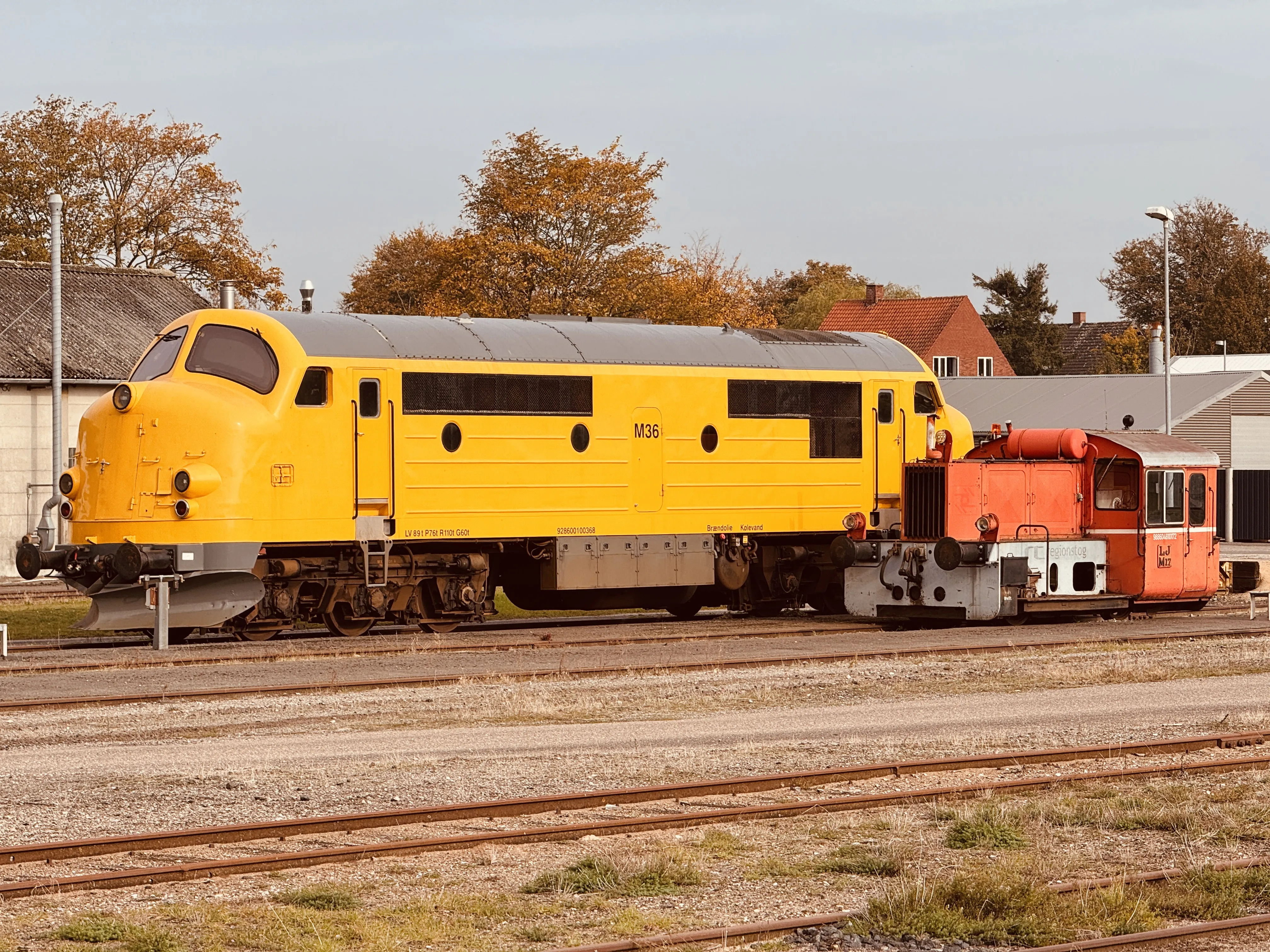 Billede af LT M 36, tidligere DSB MX 1043 fotograferet ud for Nakskov Station.