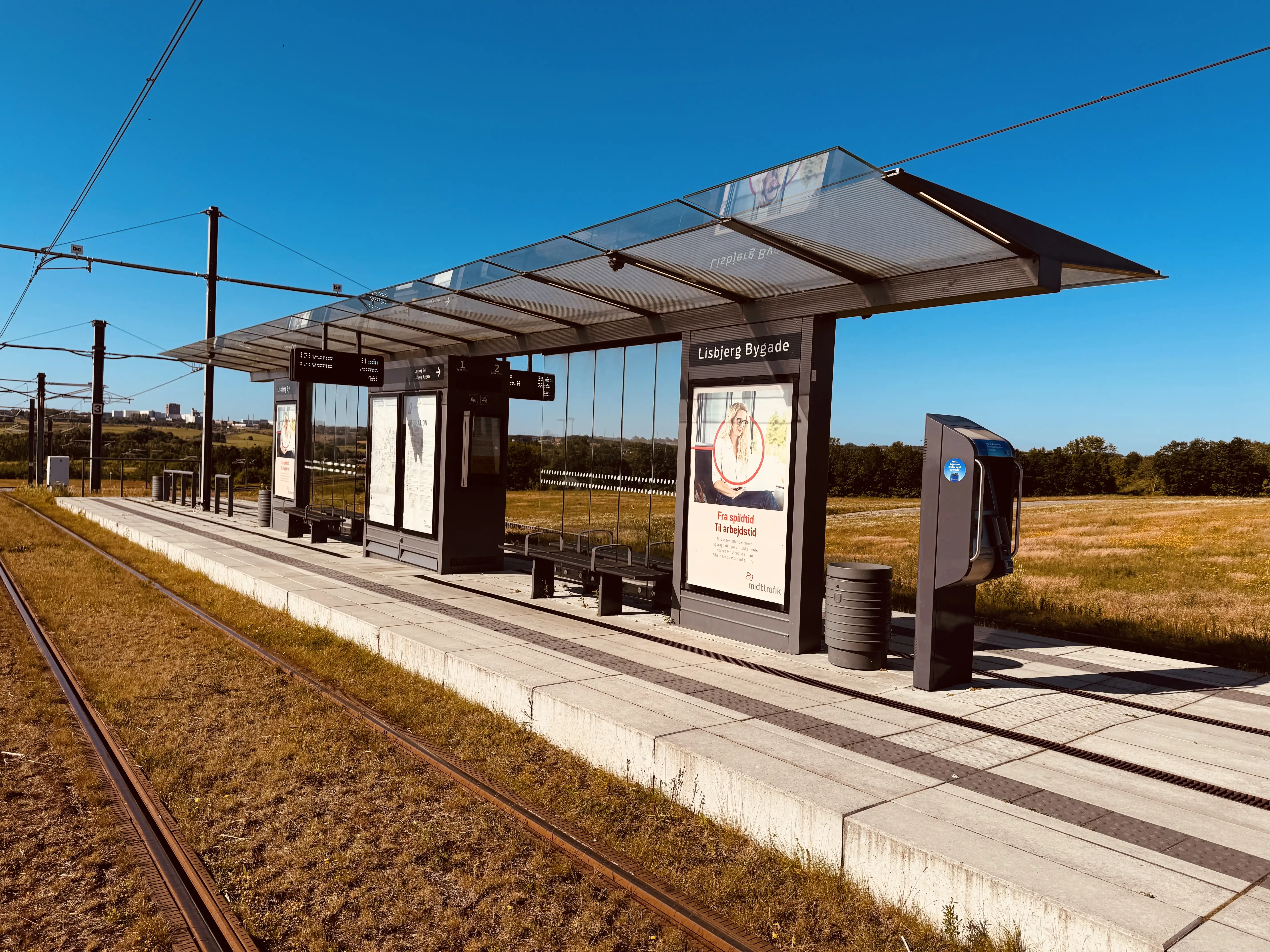Billede af Lisbjerg Bygade Letbanestation.