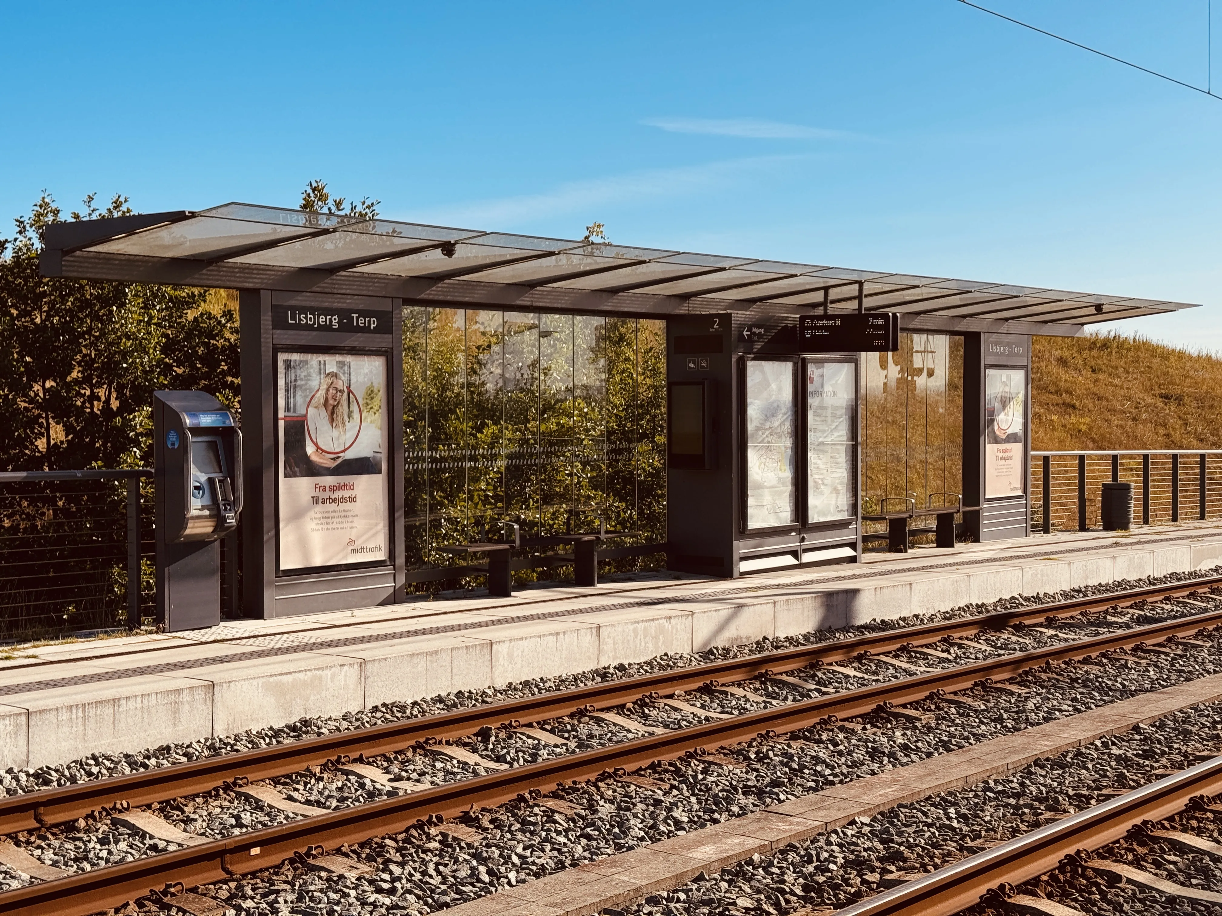 Billede af Lisbjerg - Terp Letbanestation. Billede af Lisbjerg - Terp Letbanestation.