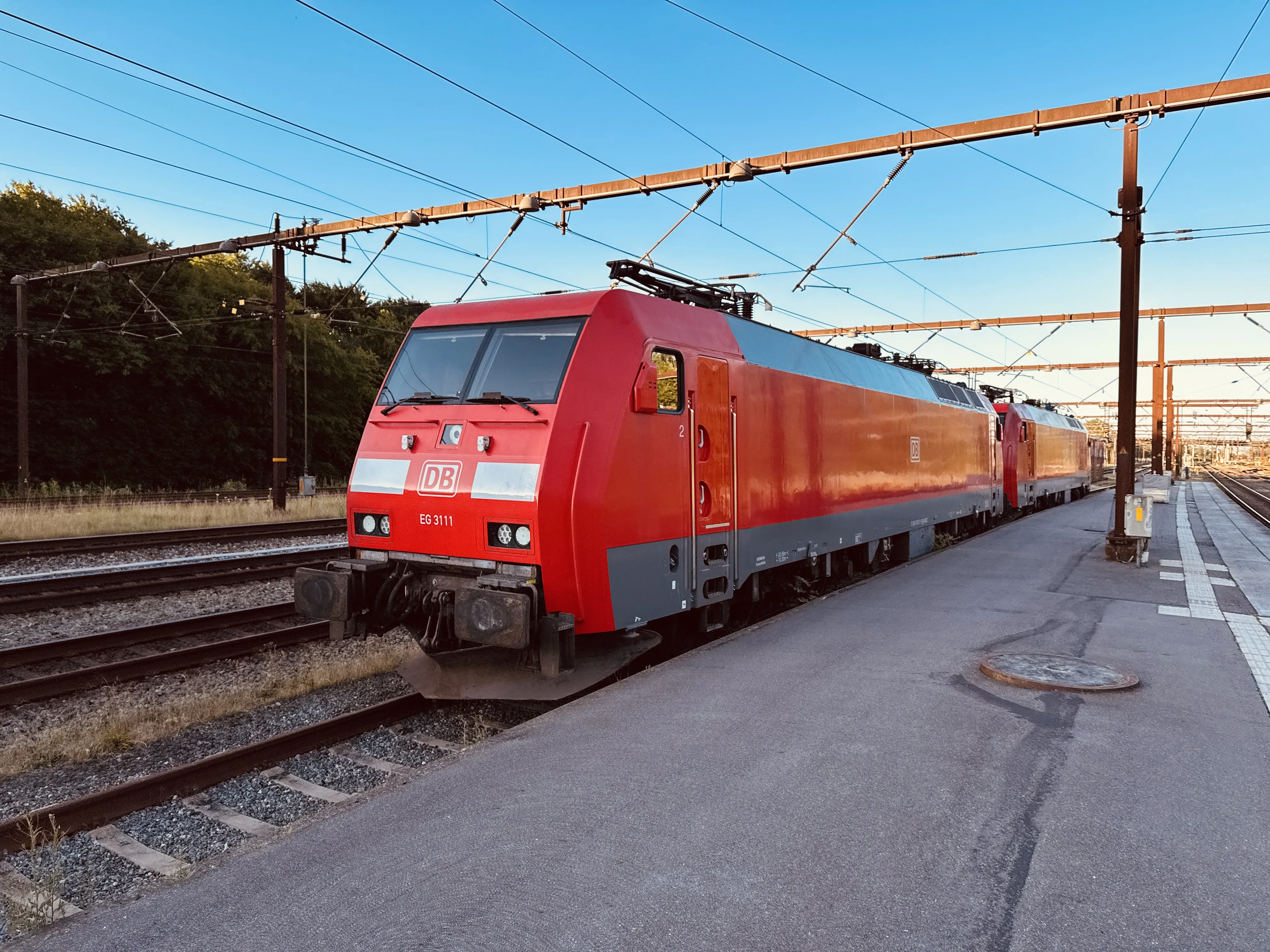 Billede af DBCSC EG 3111, tidligere DSB EG 3111 fotograferet ud for Fredericia Station.