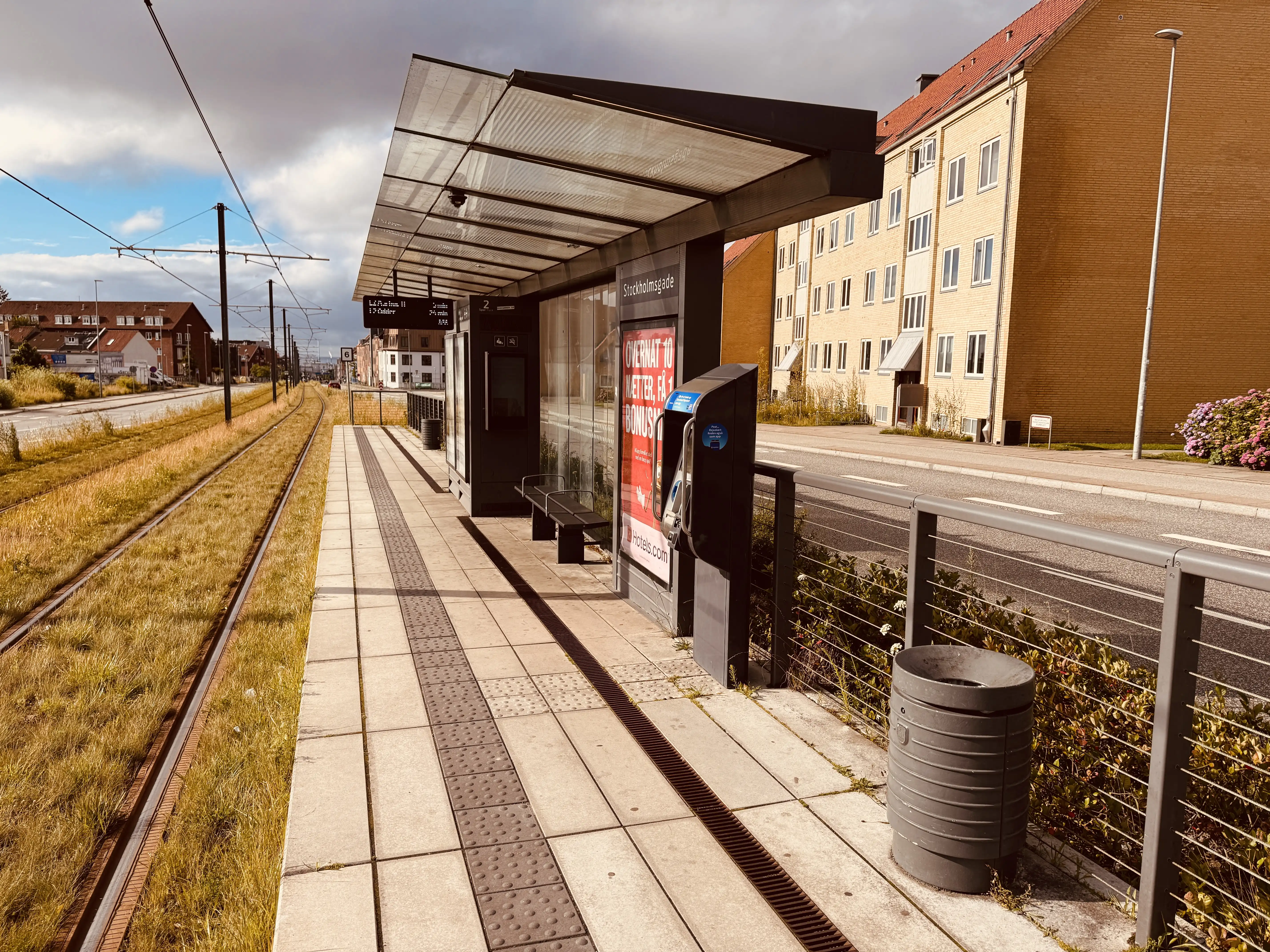 Billede af Stockholmsgade Letbanestation. Billede af Stockholmsgade Letbanestation.