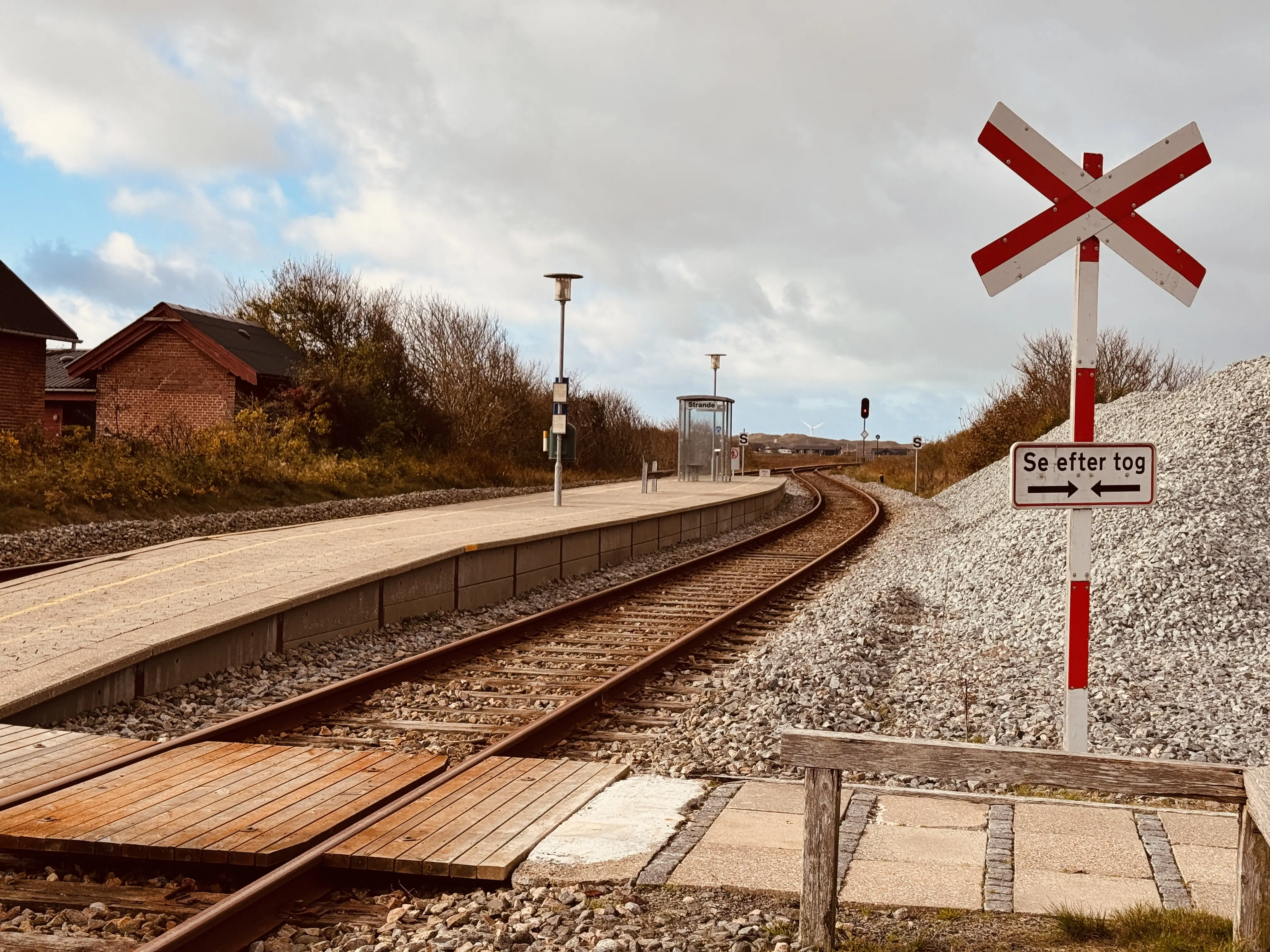 Billede af Strande Trinbræt. Billede af Strande Trinbræt.