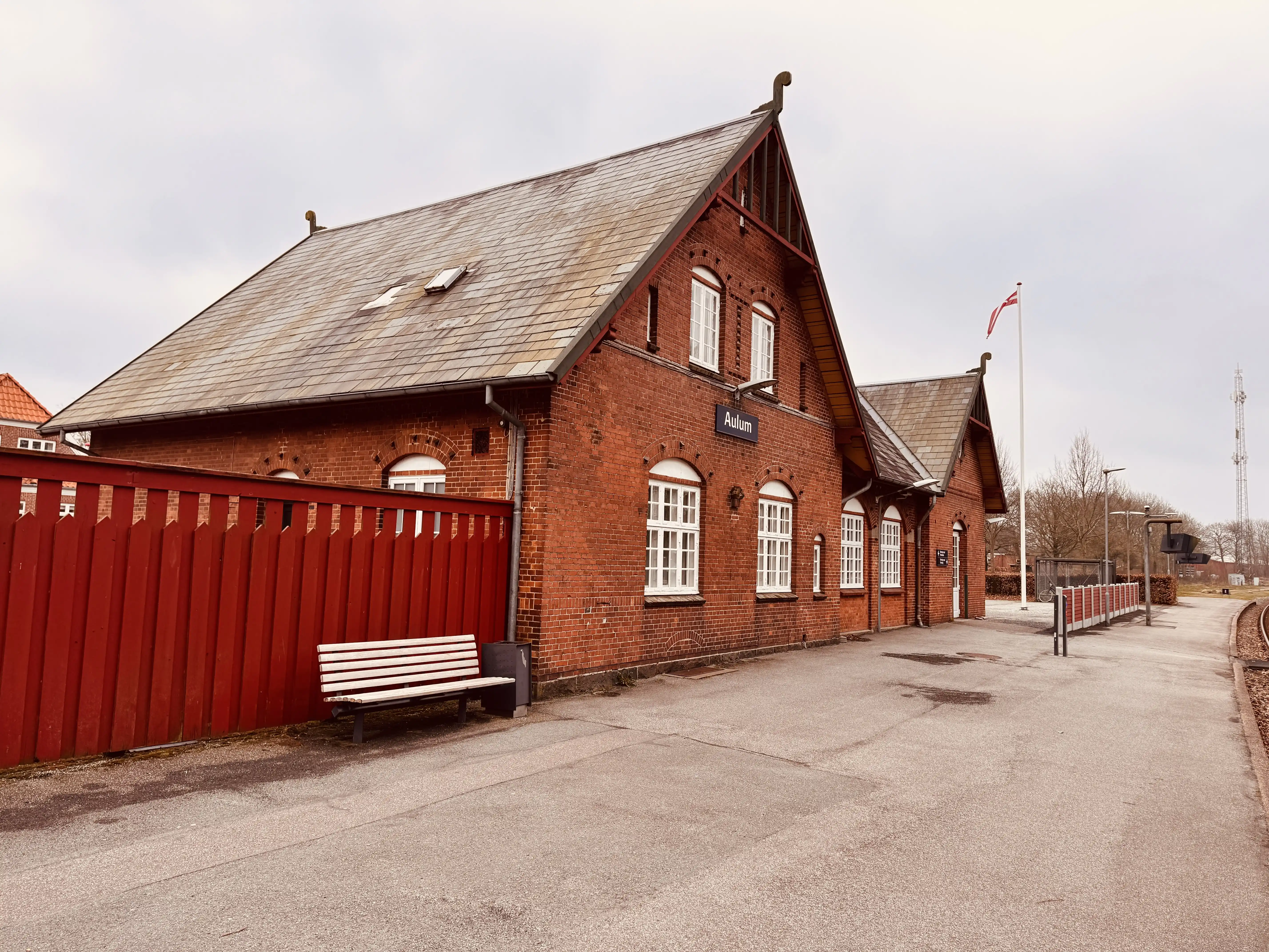 Billede af Aulum Station.