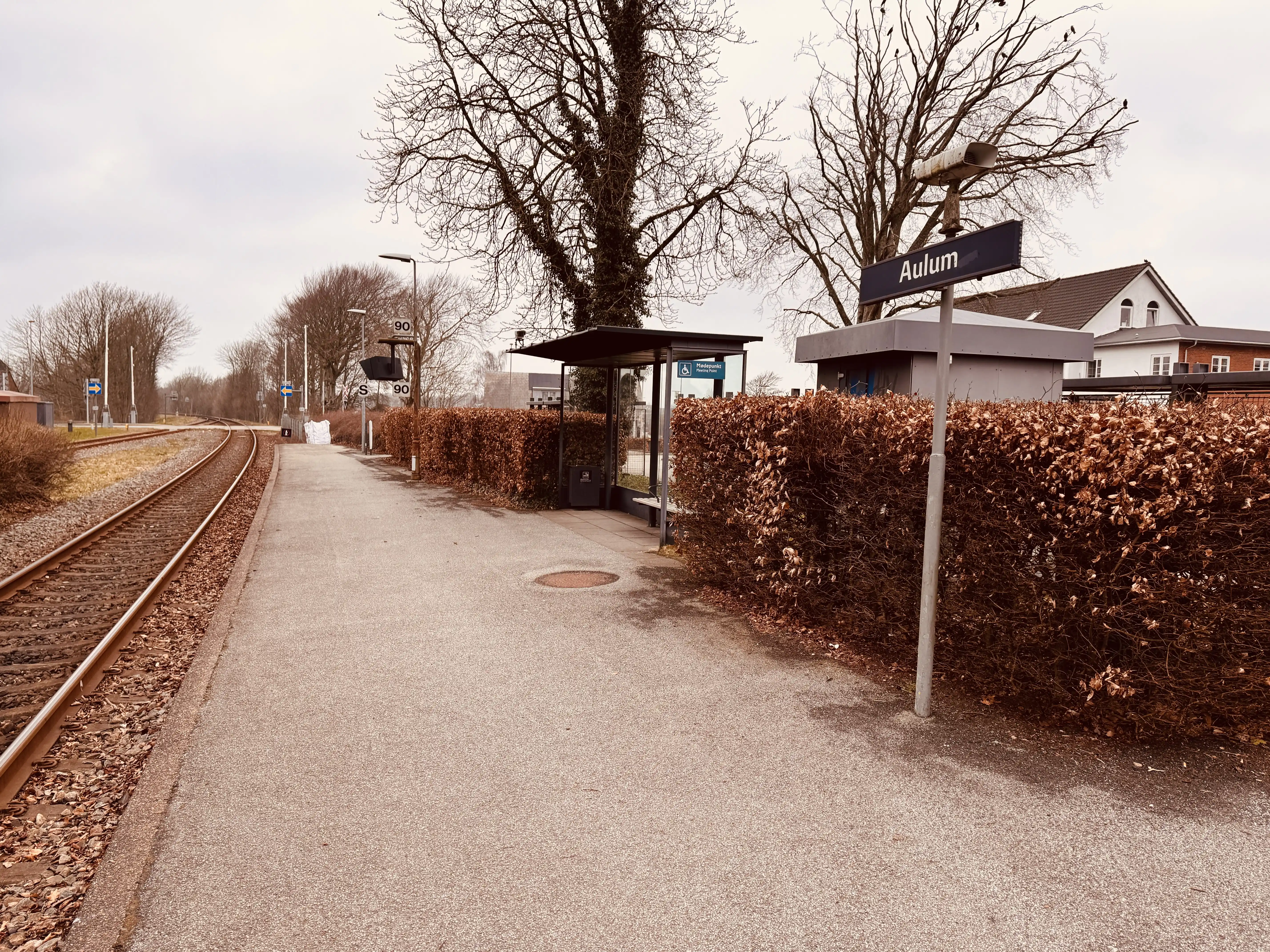 Billede af Aulum Station.