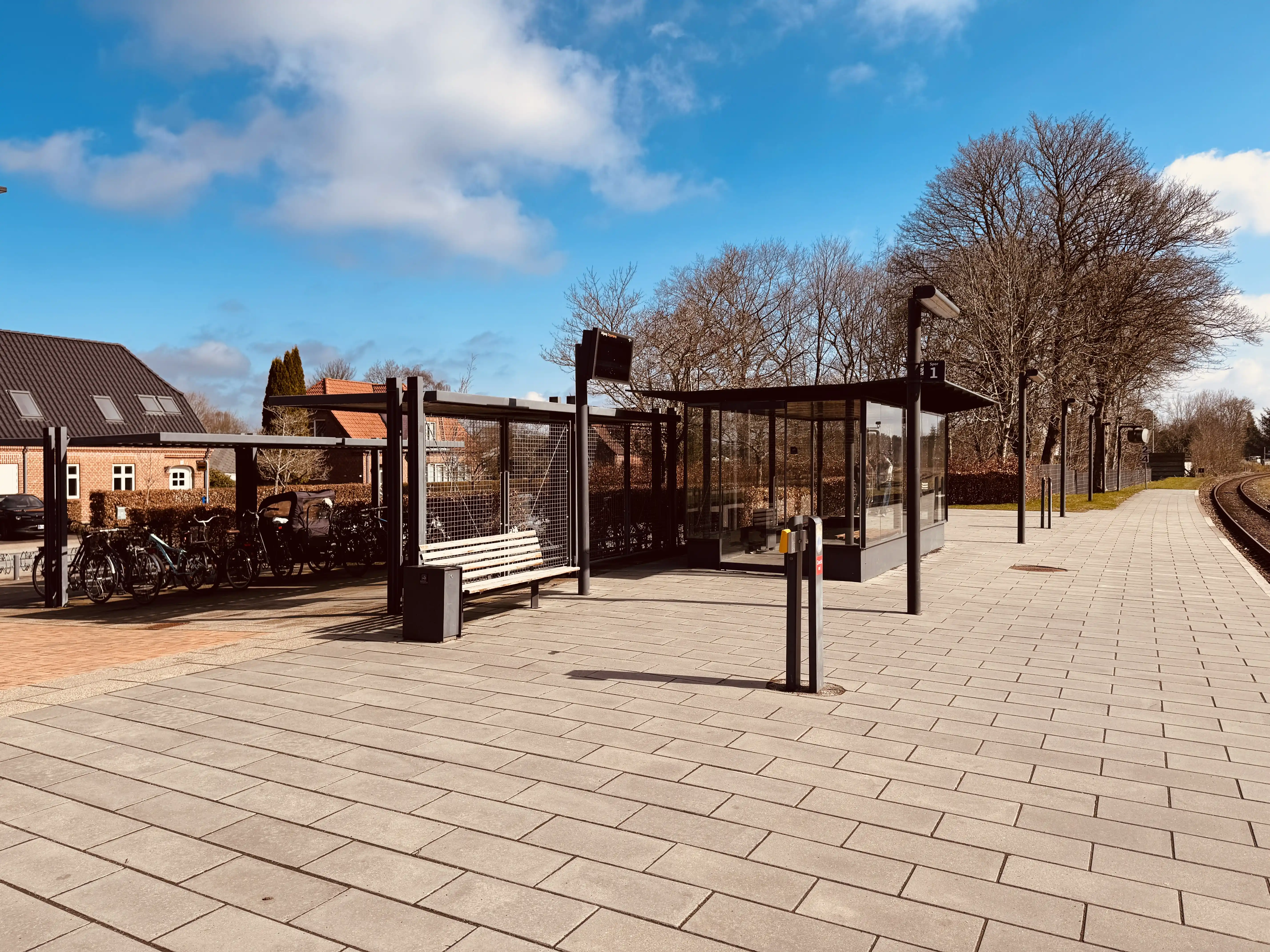 Billede af Engesvang Station.