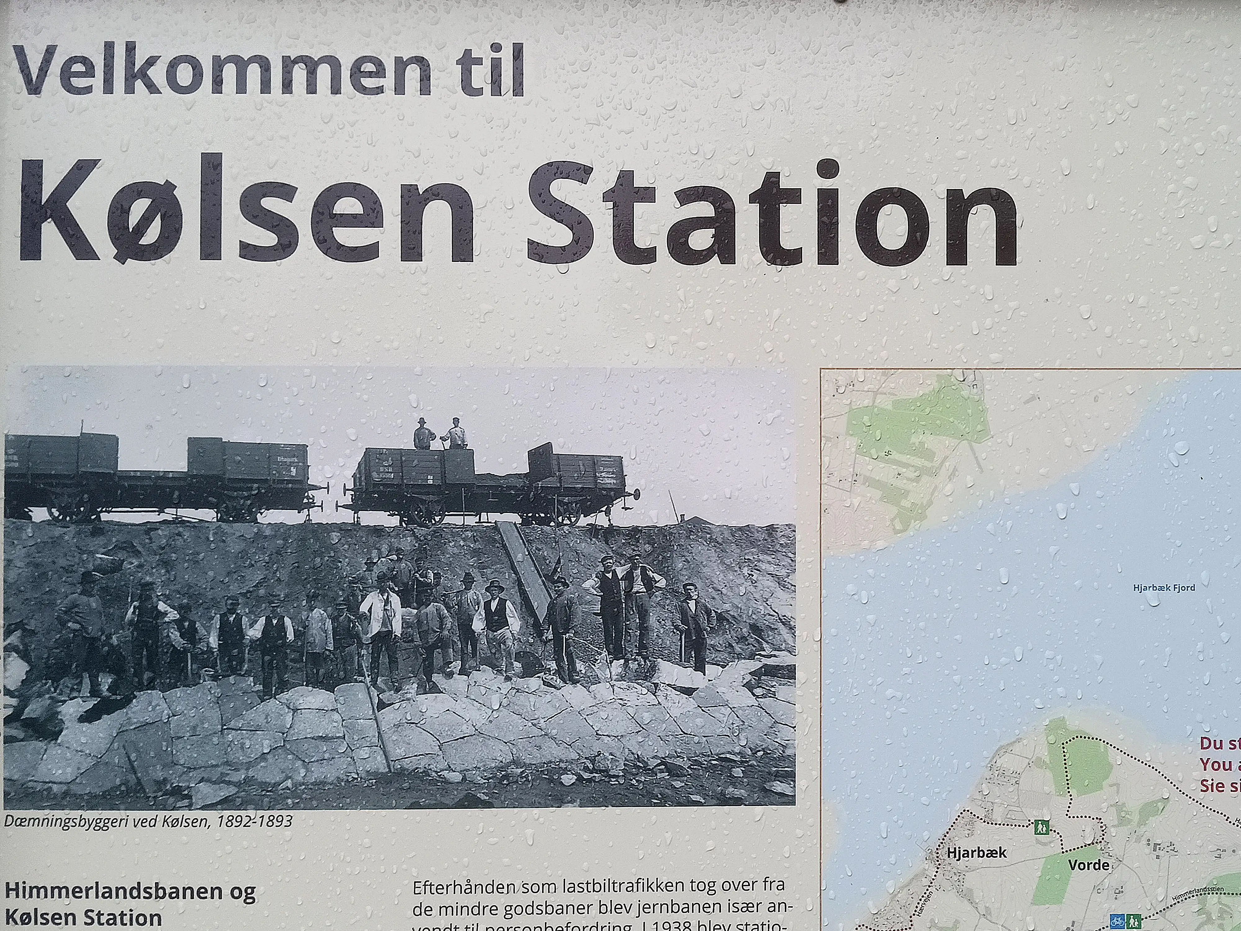 Billede fra det nedlagte Kølsen Billetsalgssted.
