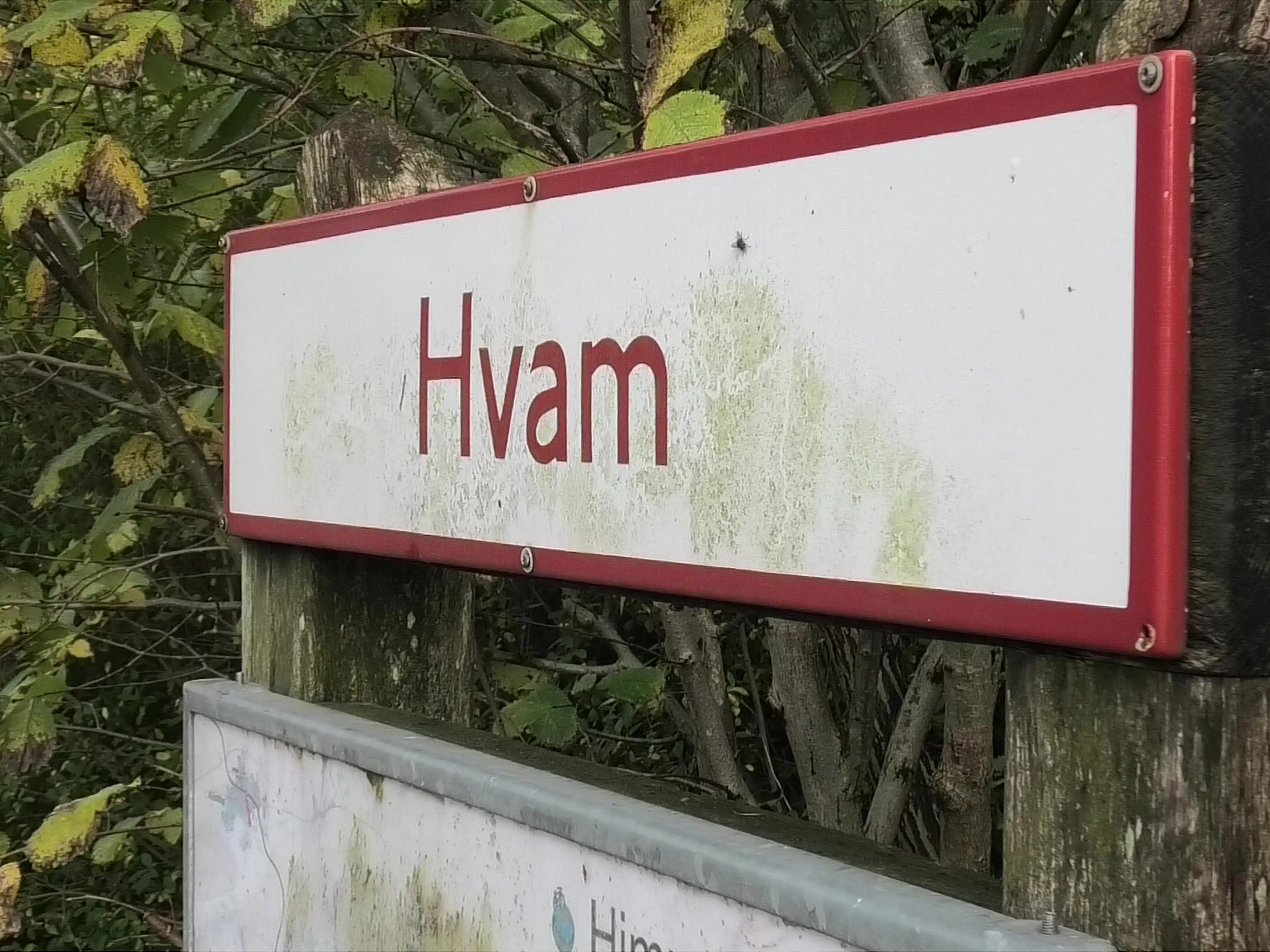 Billede af Hvam Station.