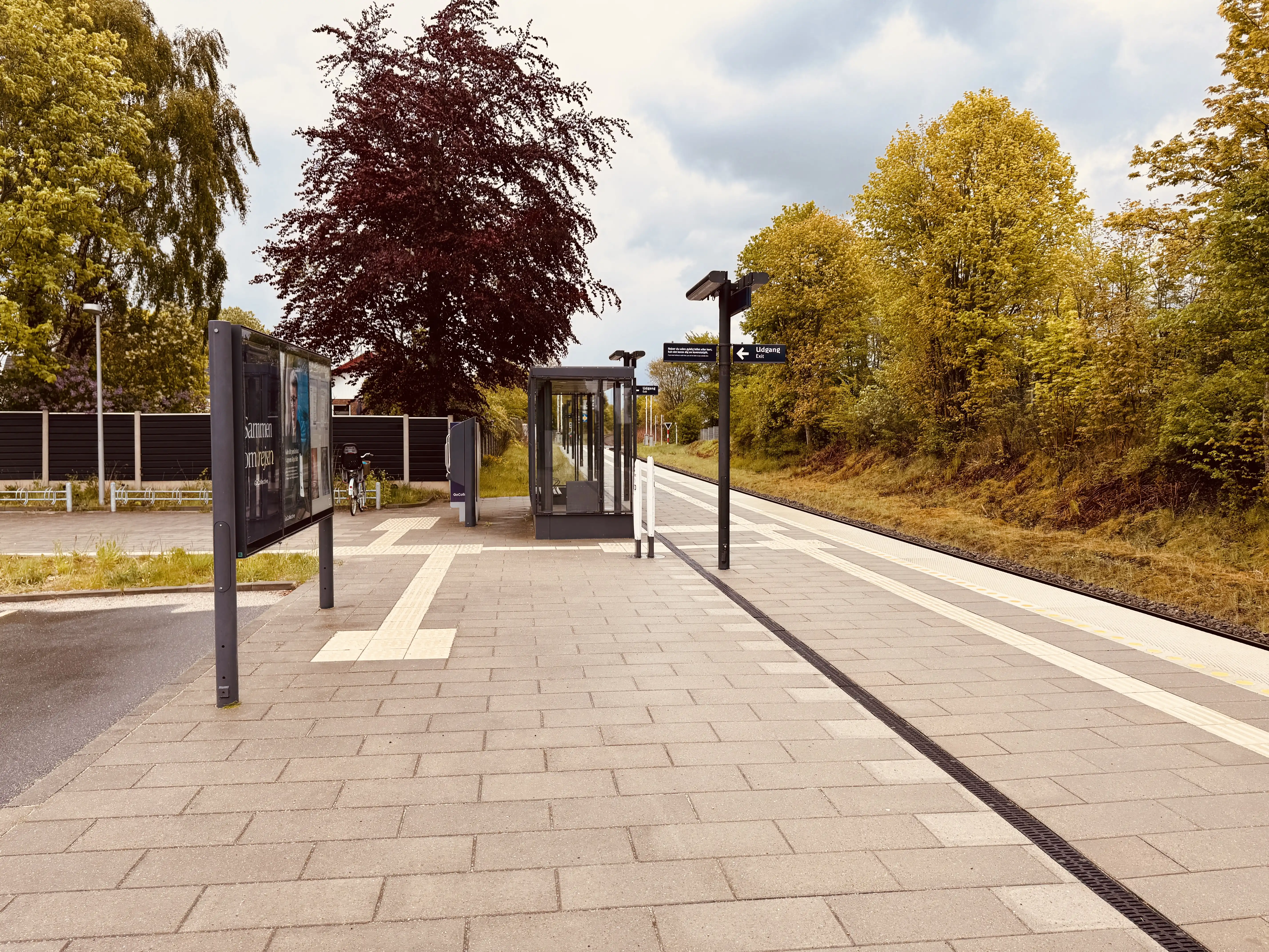 Billede af Sparkær Station.