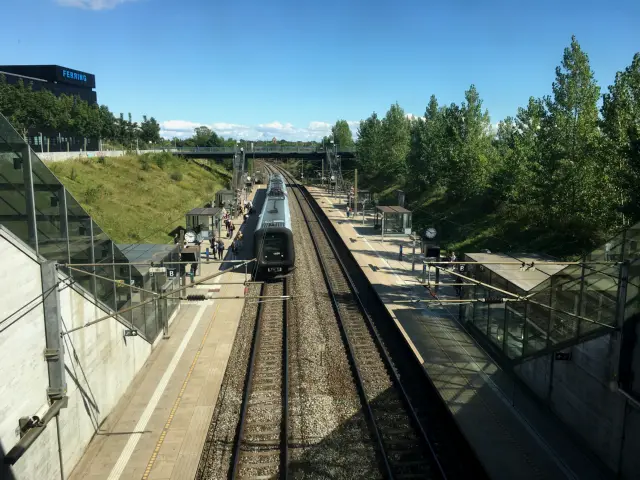 Billede af Ørestad Station.