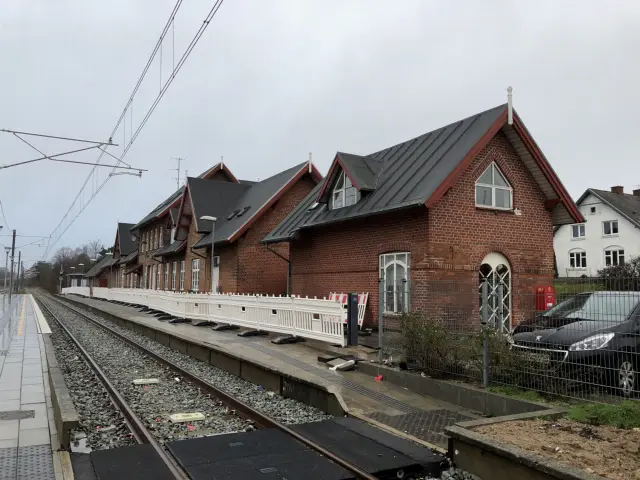 Billede af Ryomgård Station.