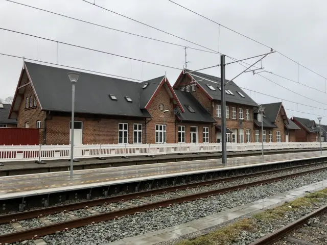 Billede af Ryomgård Station.