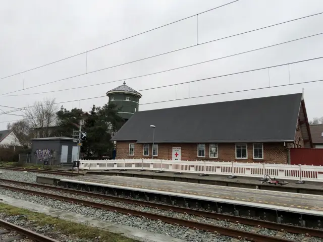 Billede af Ryomgård Station.
