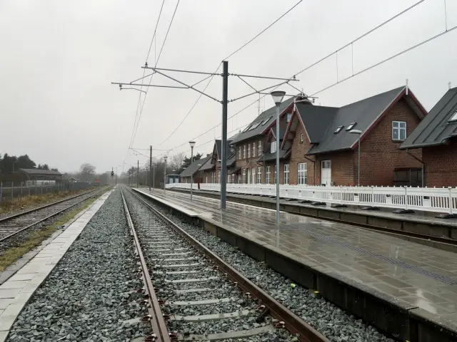 Billede af Ryomgård Station.