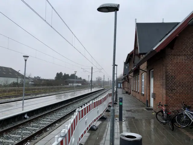 Billede af Ryomgård Station.