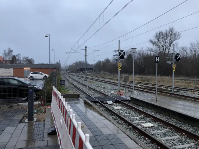 Billede af Ryomgård Station.