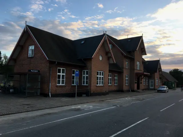 Billede af Ryomgård Station.