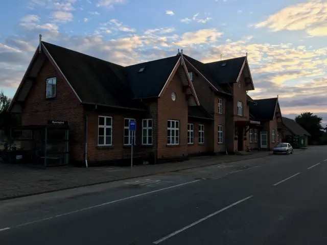 Billede af Ryomgård Station.