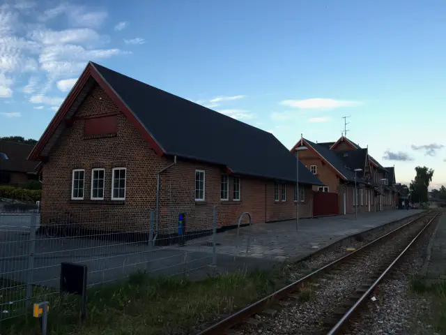 Billede af Ryomgård Station.