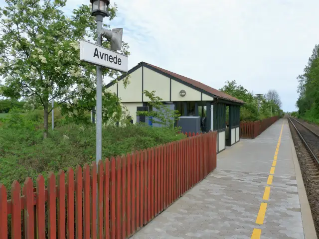 Billede af Avnede Station.