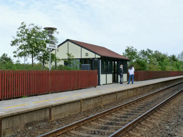Billede af Avnede Station.