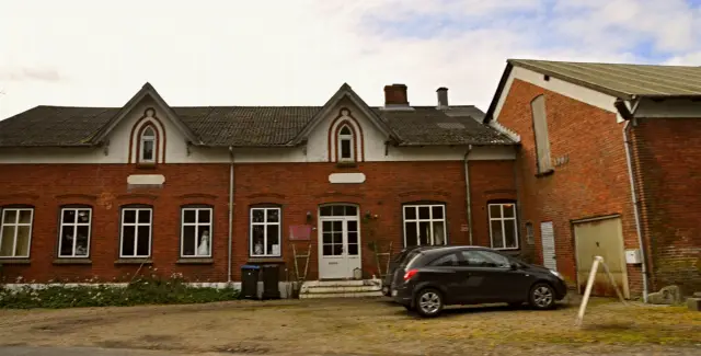 Billede af Alslev Kro (Smalspor) Holdeplads.