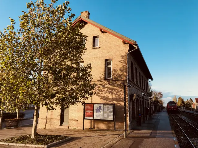 Billede af Nørre Alslev Station.