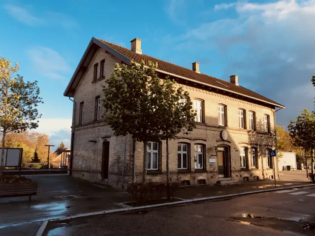 Billede af Nørre Alslev Station.