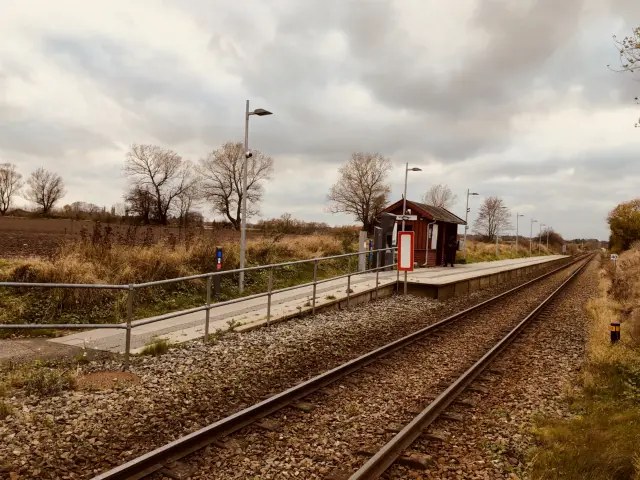 Billede af Varpelev Station.
